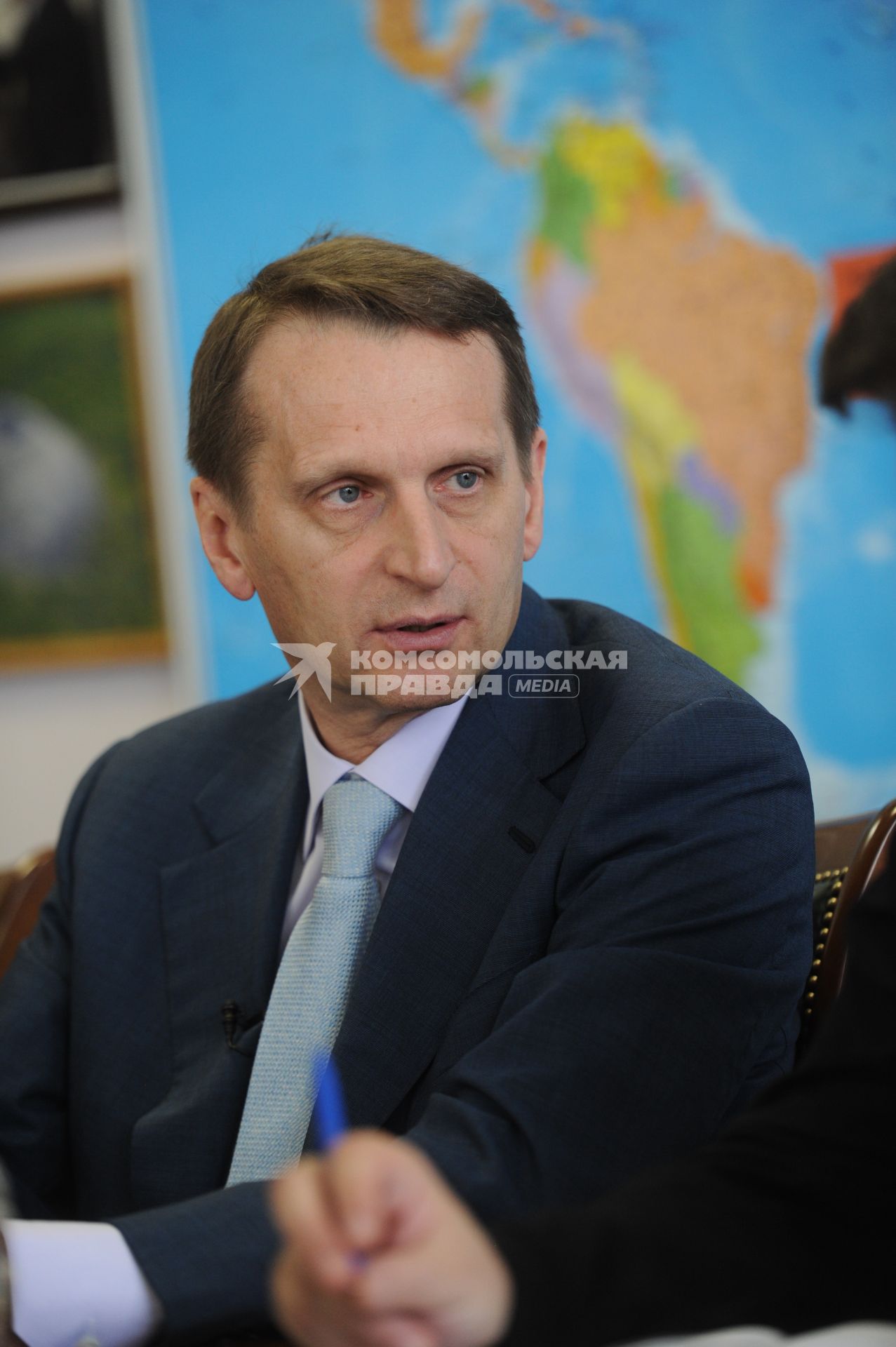 ИД `Комсомольская правда`.  Председатель Государственной Думы РФ Сергей Нарышкин