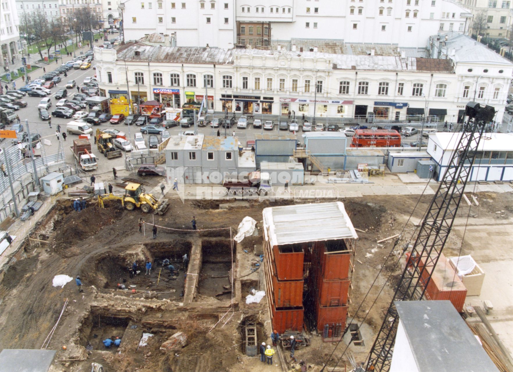 Археологические раскопки в Москве.