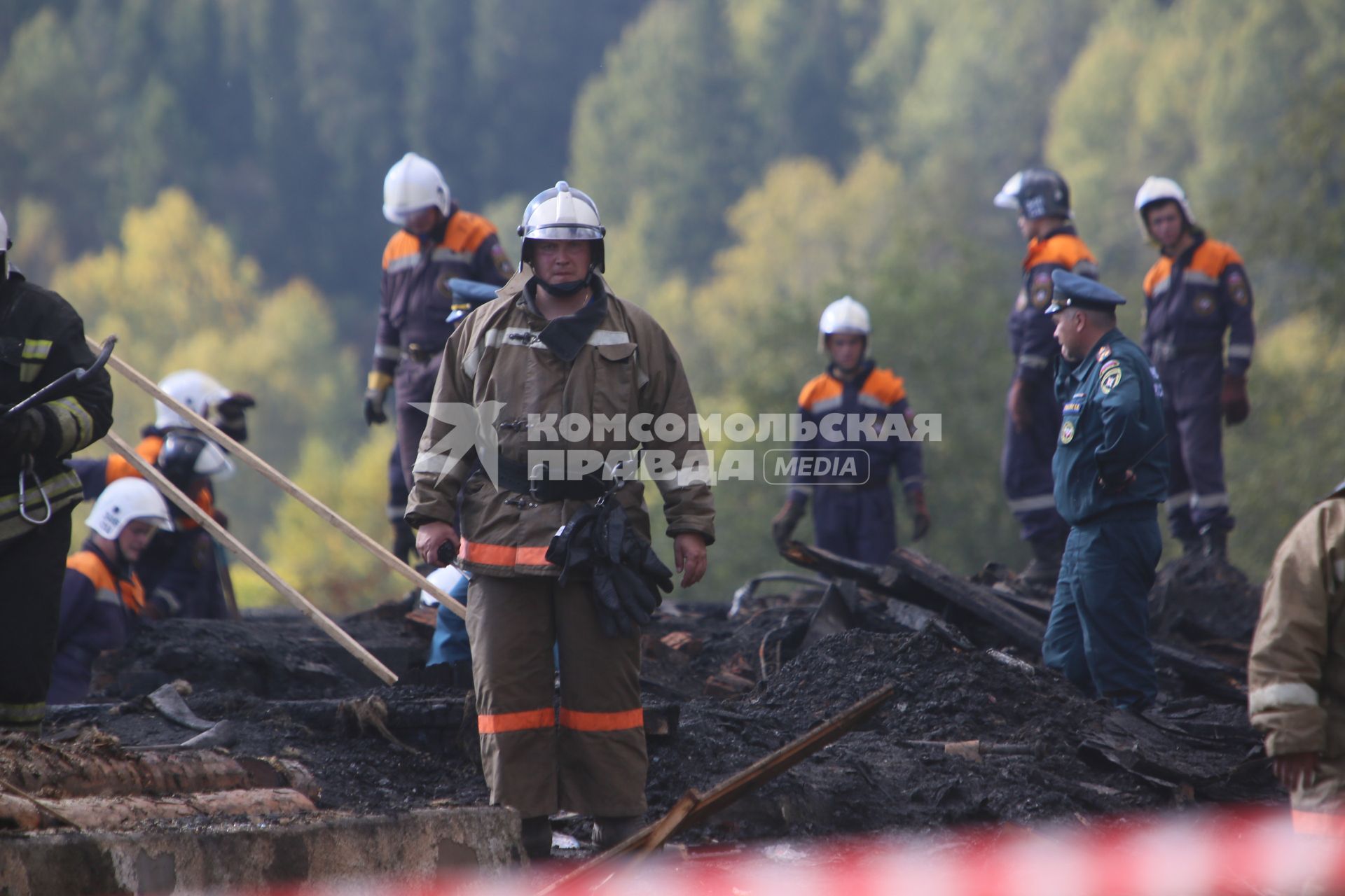 Последствия пожара в психоневрологическом диспансере в Новгородской области.