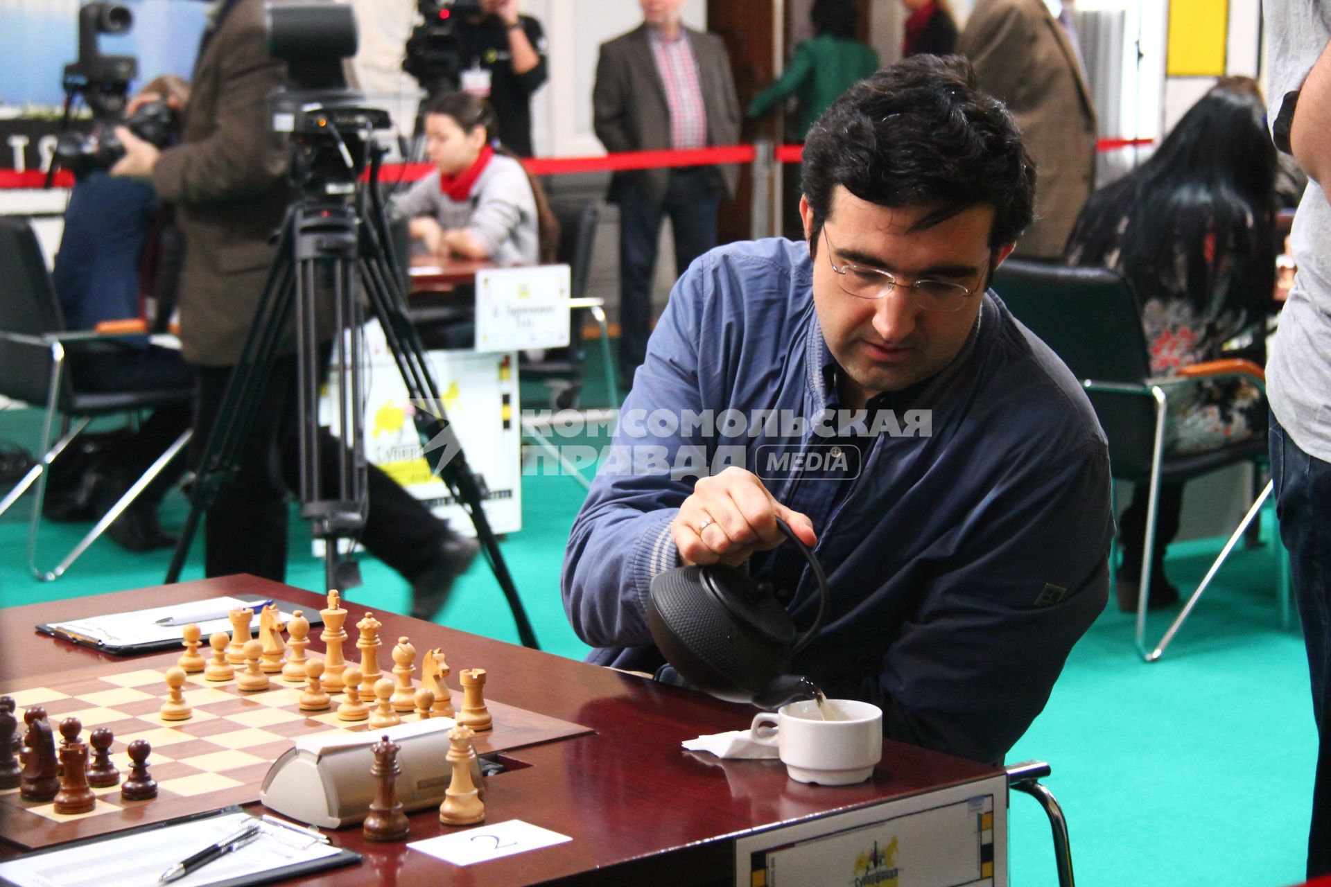 Владимир Крамник, чемпион по шахматам на суперфинале чемпионата России по шахматам в Нижнем Новгороде.