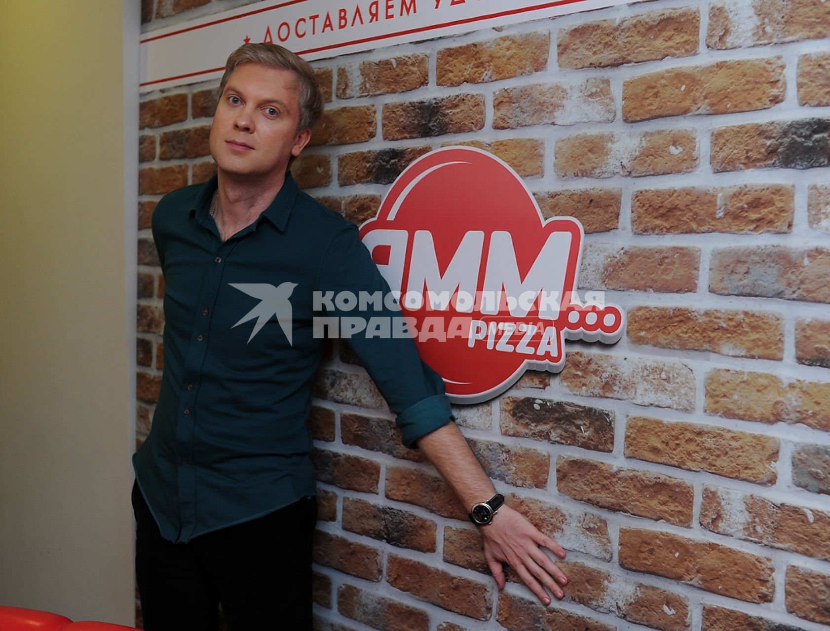 Открытие сети пиццерий `Ямм... pizza`, где Светлаков является соучредителем. На снимке: актер Сергей Светлаков.