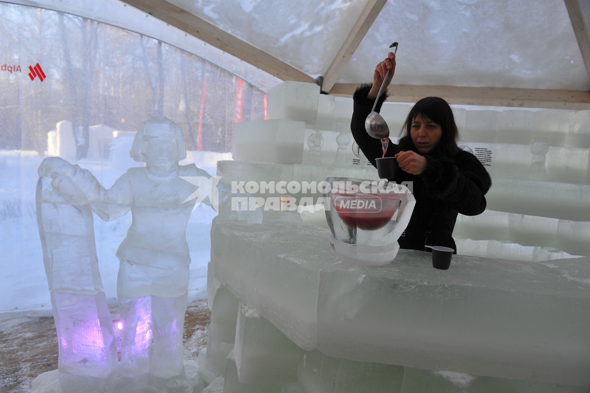 SnowGRAD в Измайловском парке. Ice-кафе Olympic Babble.