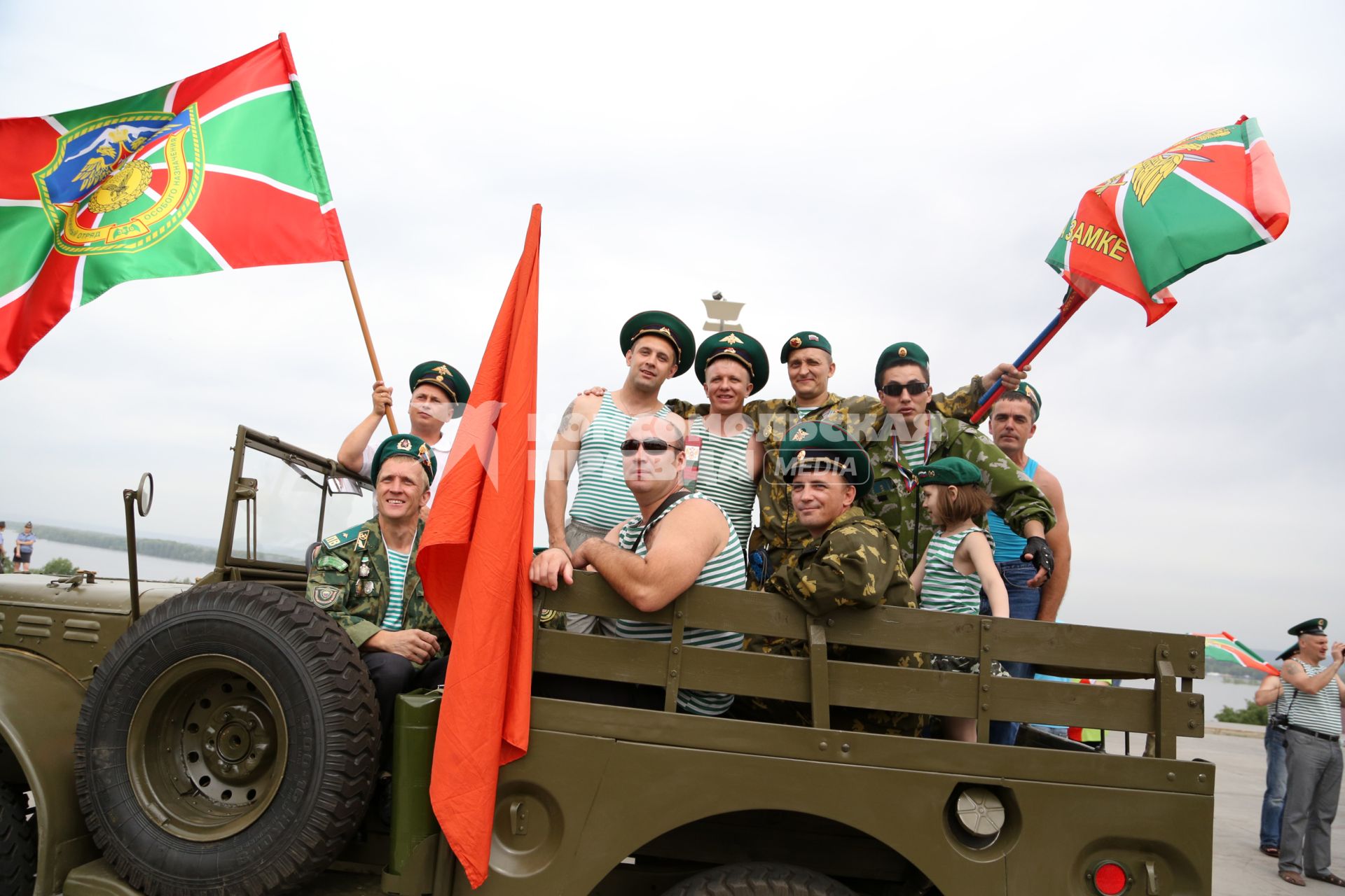 Празднования дня пограничника в Самаре. На снимке: пограничники.