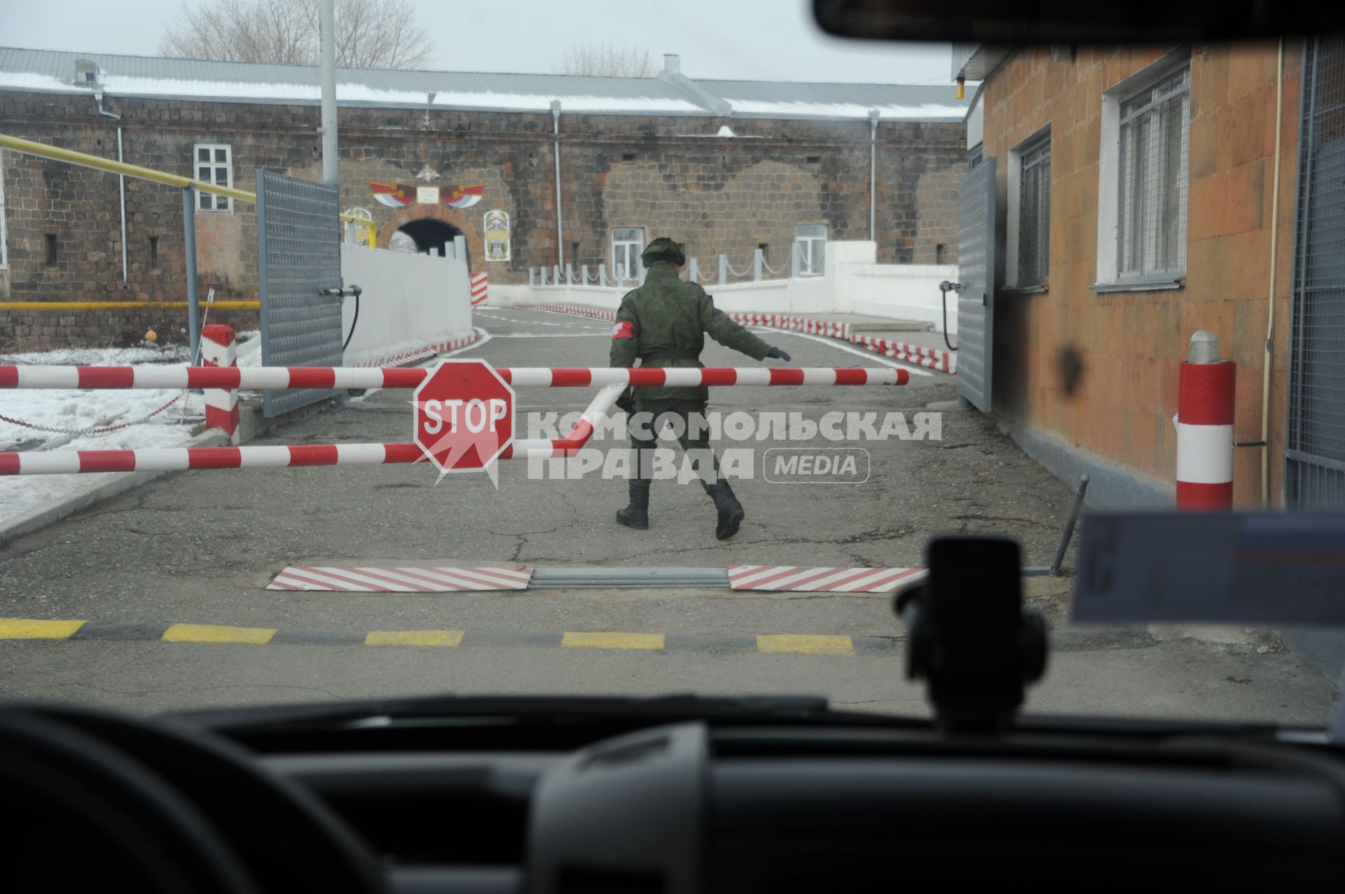 Визит президента России в Армению. На снимке: 102-я российская военная база в Гюмри.