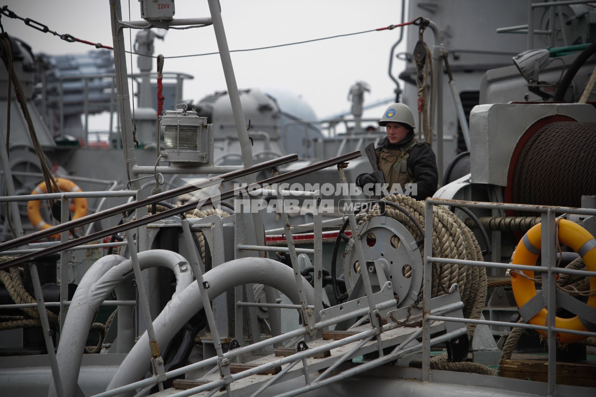 Украинский военный флот в Крыму.