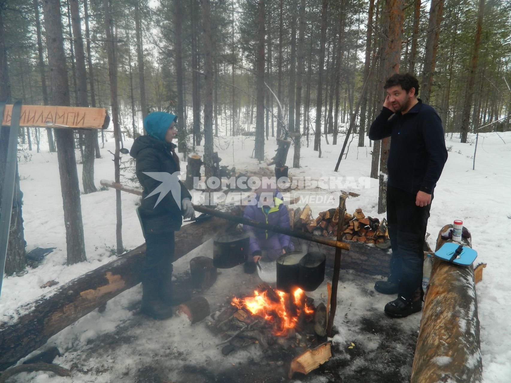 Путешествие в Карелию. Путешественник и писатель Матвей Шпаро (справа).