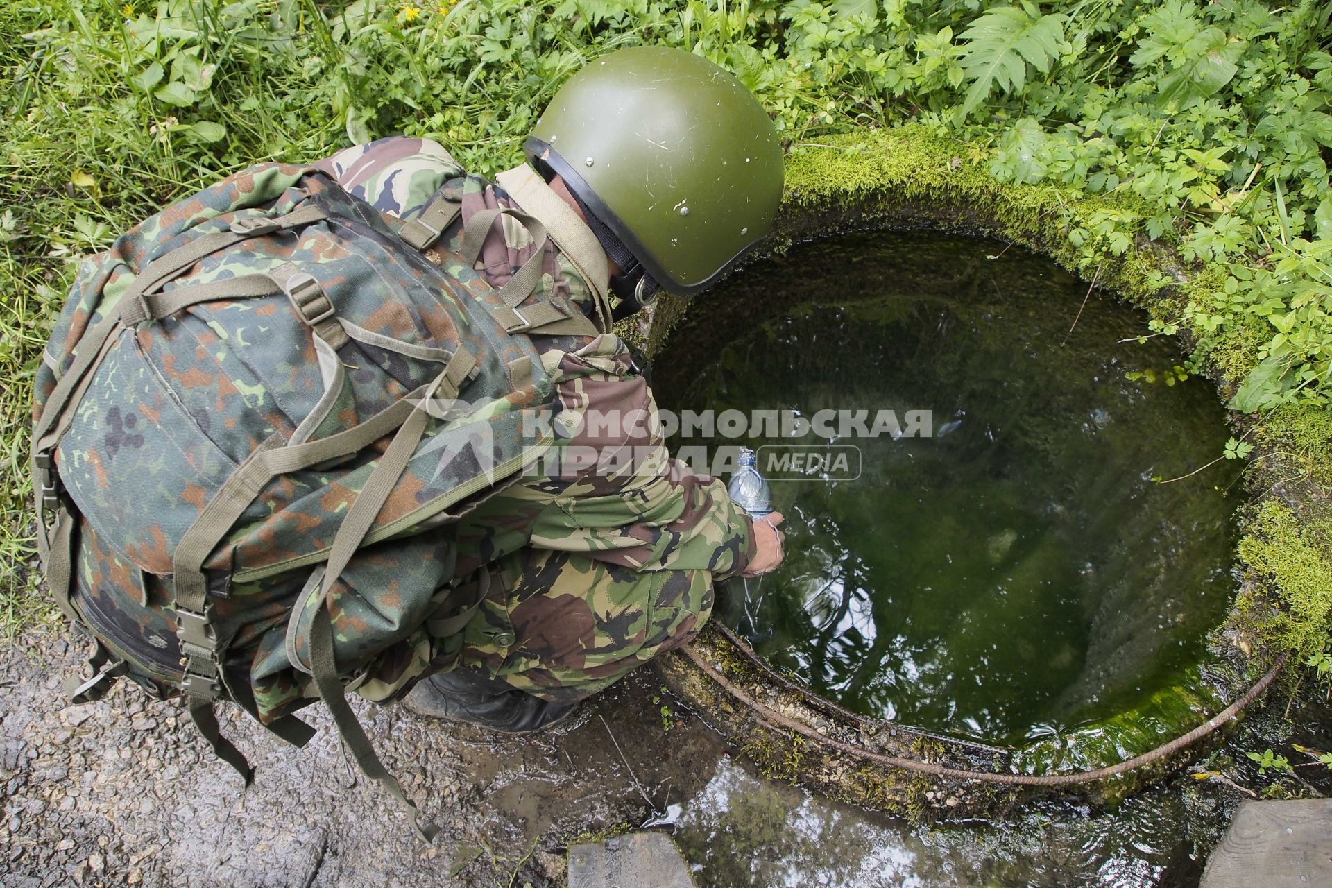 Учебный марш-бросок тульских ОМОНовцев.