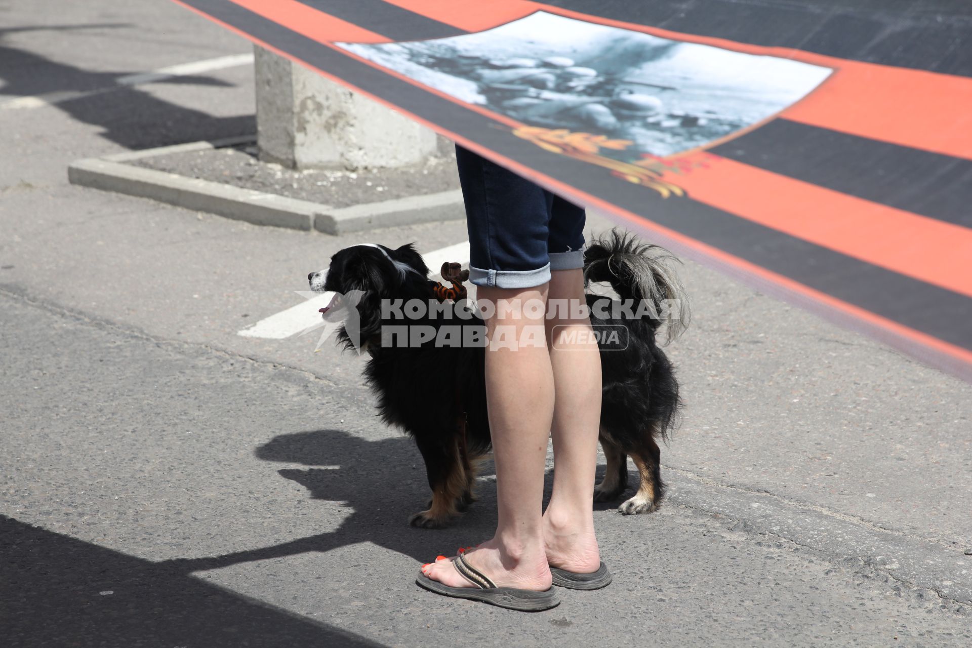 Луганск. День молодежи. На снимке: участники антивоенного марша.
