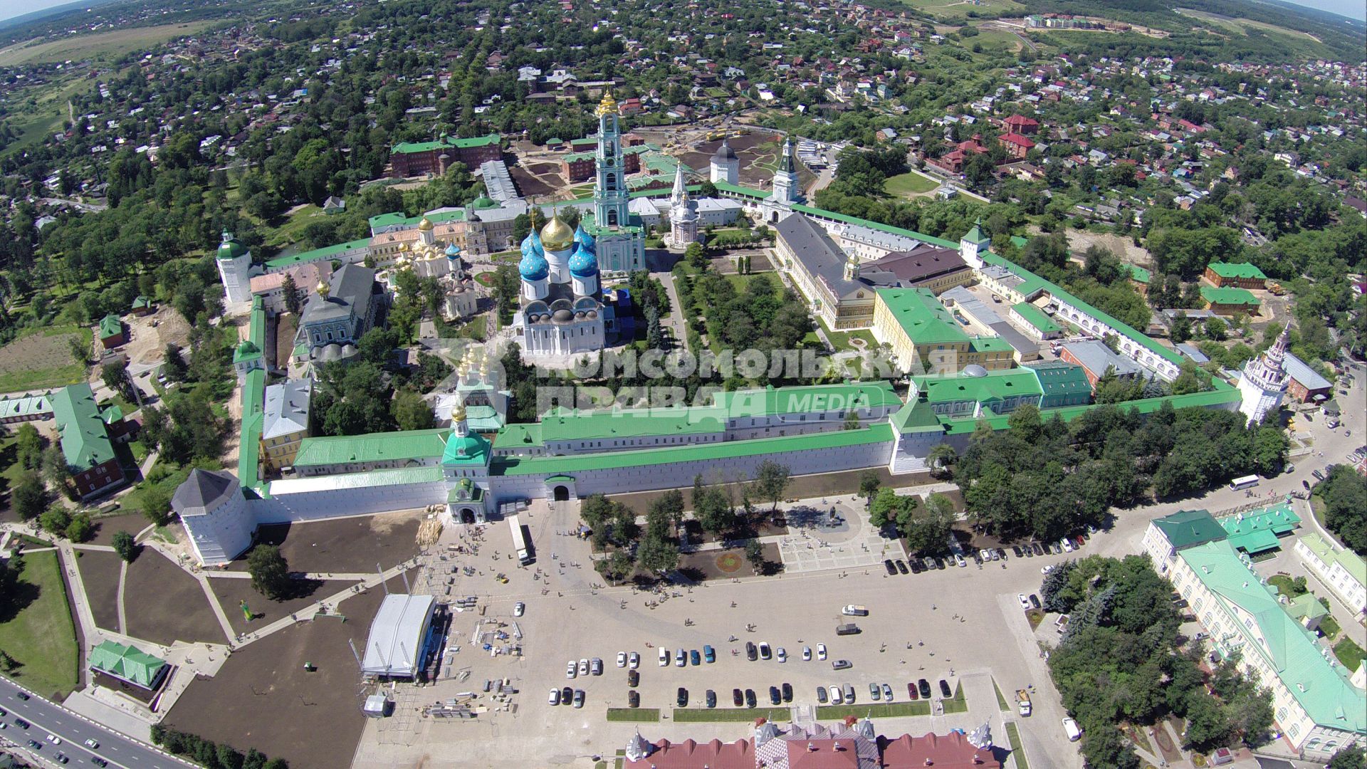 Сергиев Посад. Вид на Троице-Сергиеву Лавру.