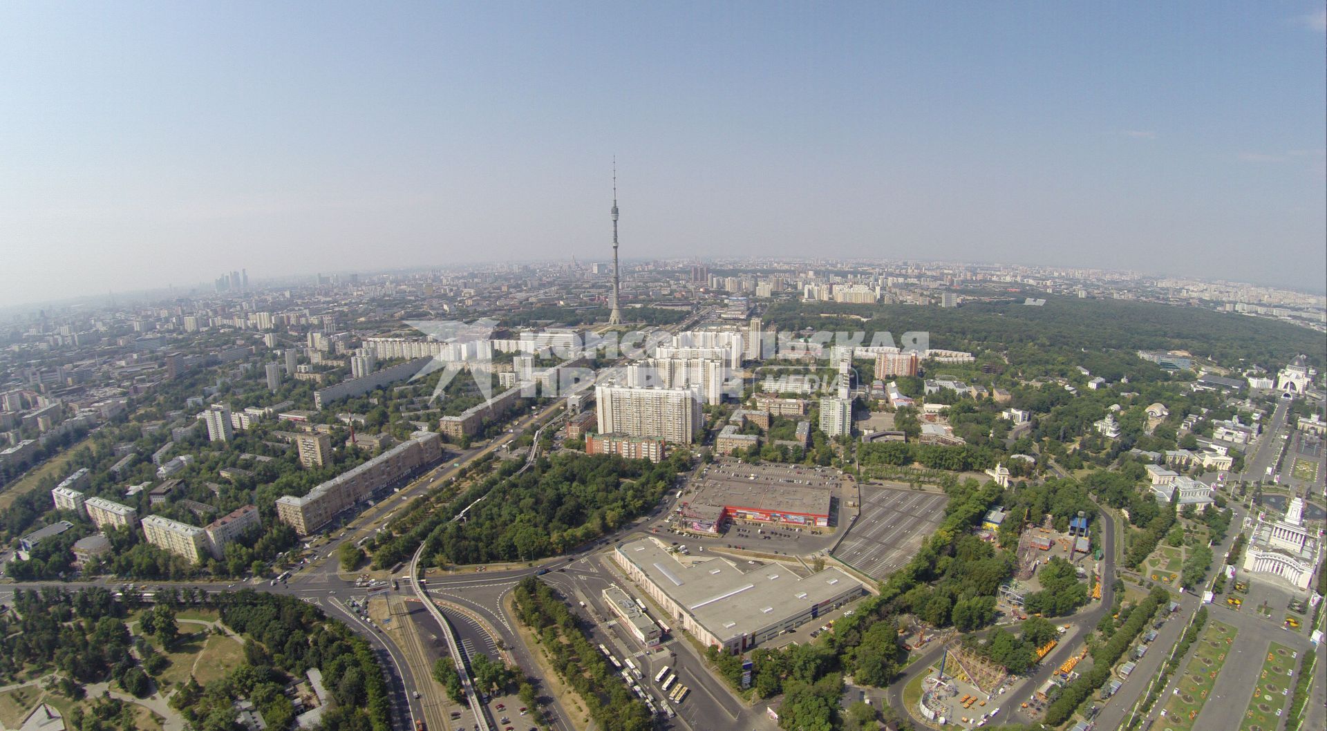 Виды Москвы. Останкинская телебашня.