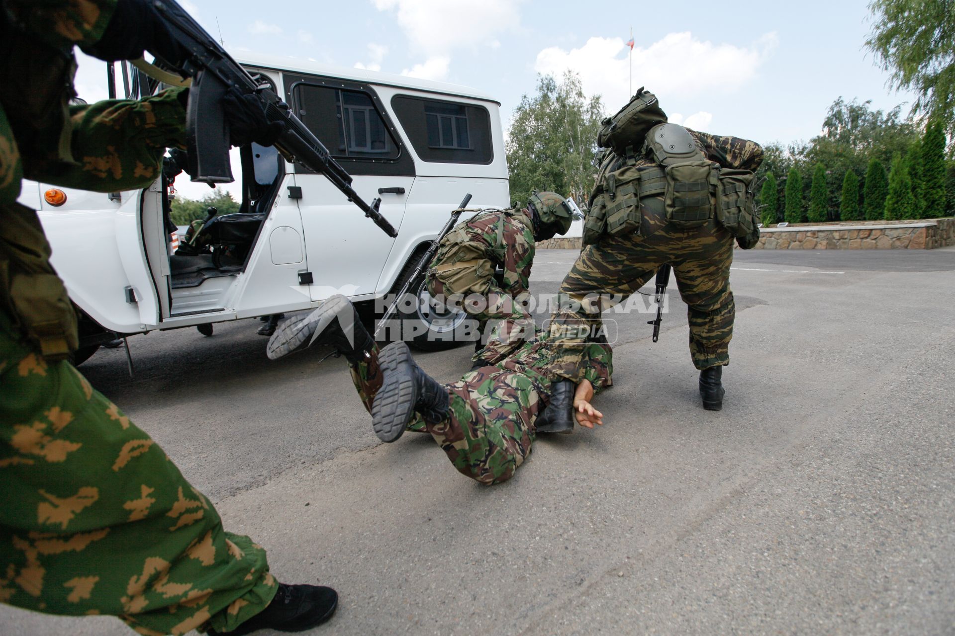 Захват террористов в автомобиле