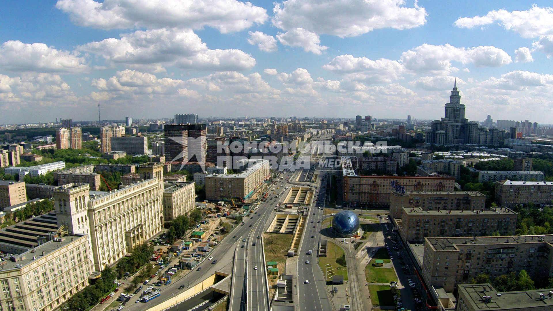 Виды Москвы. Ленинградский проспект.