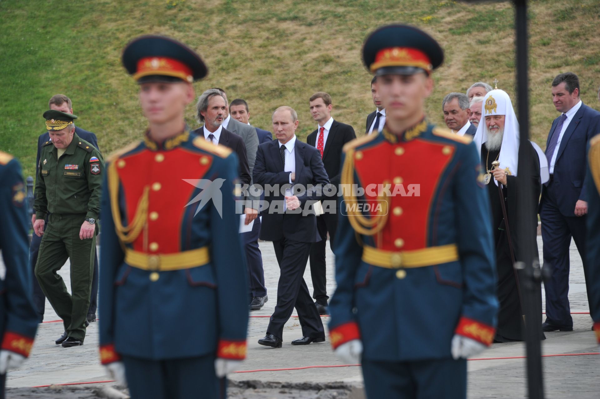 Церемония открытия памятника Героям Первой мировой войны на Поклонной горе. На снимке: президент РФ Владимир Путин.