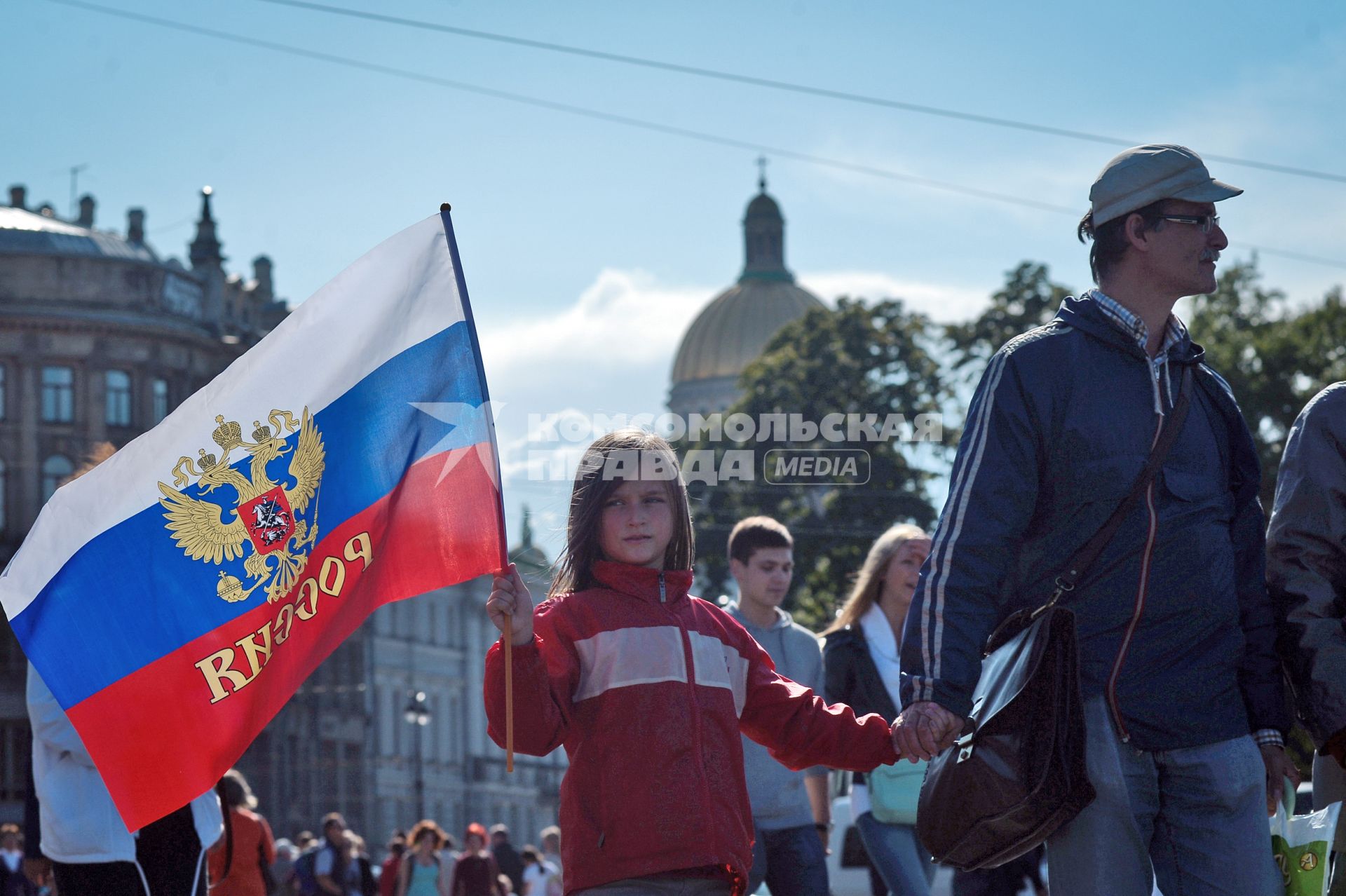 День российского флага в Санкт-Петербурге.