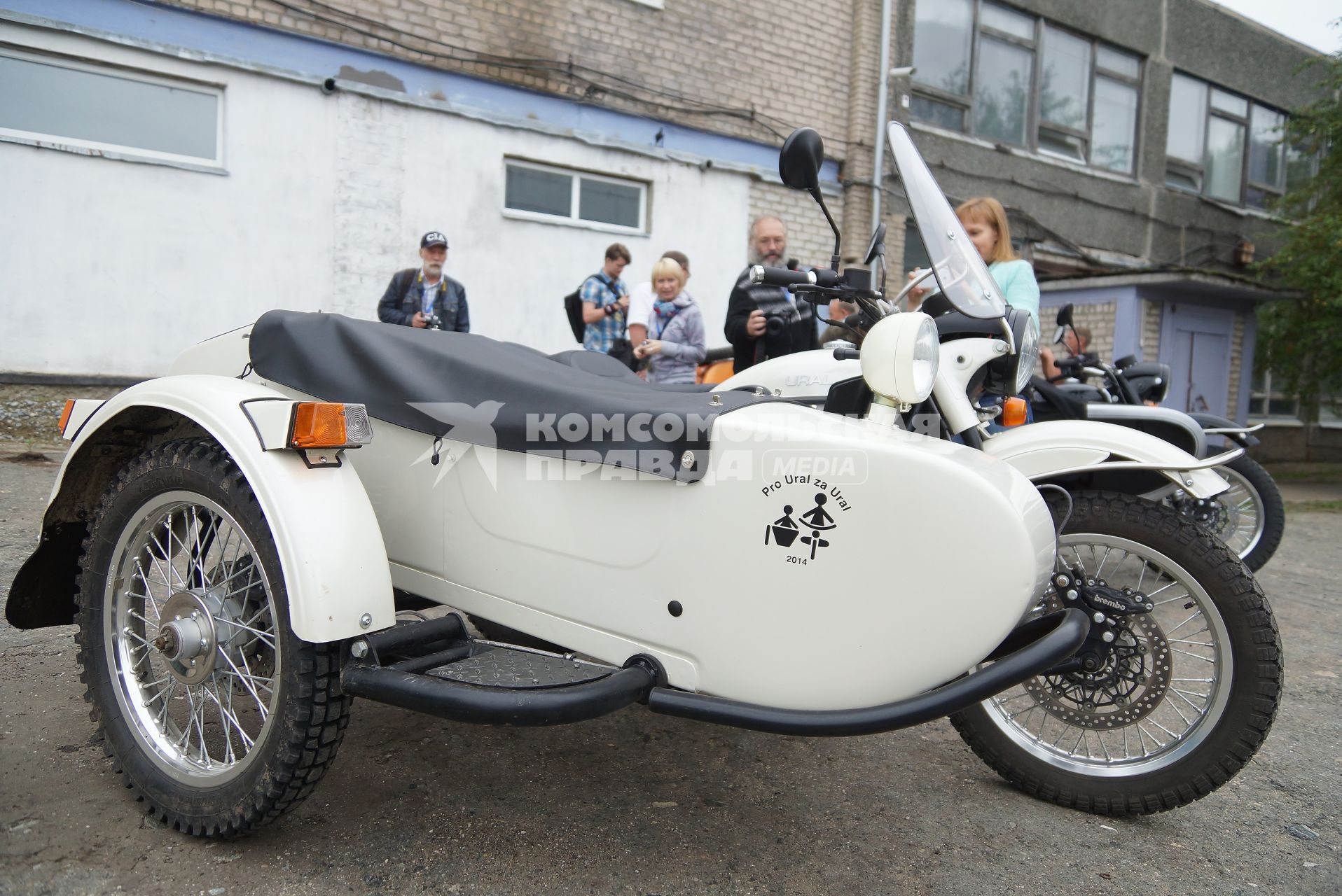 Мотоцикл \"Урал\" производства ирбитского мотоциклетного завода в городе Ирбит