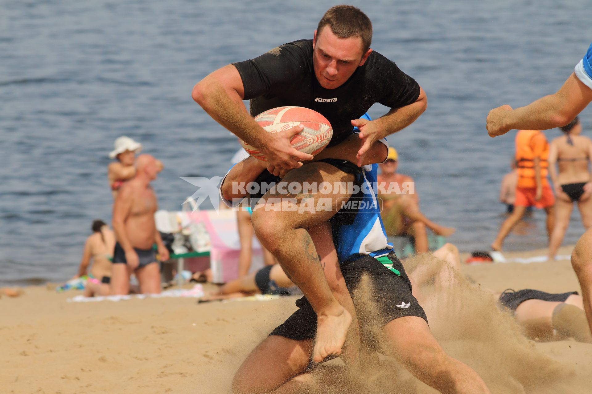 Чемпионат по пляжному регби в Самаре.