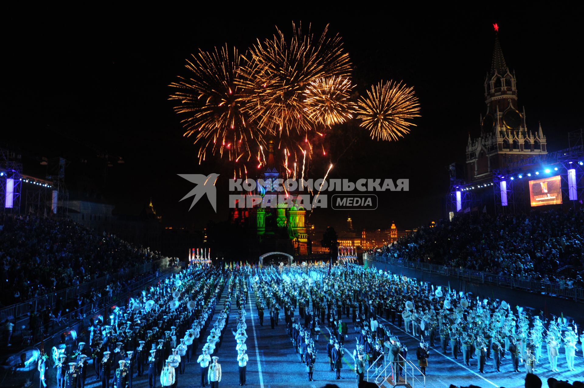 Международный военно-музыкальный фестиваль `Спасская башня`.