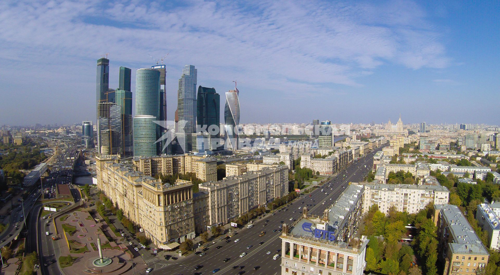 Виды Москвы. Кутузовский проспект. Москва-сити.