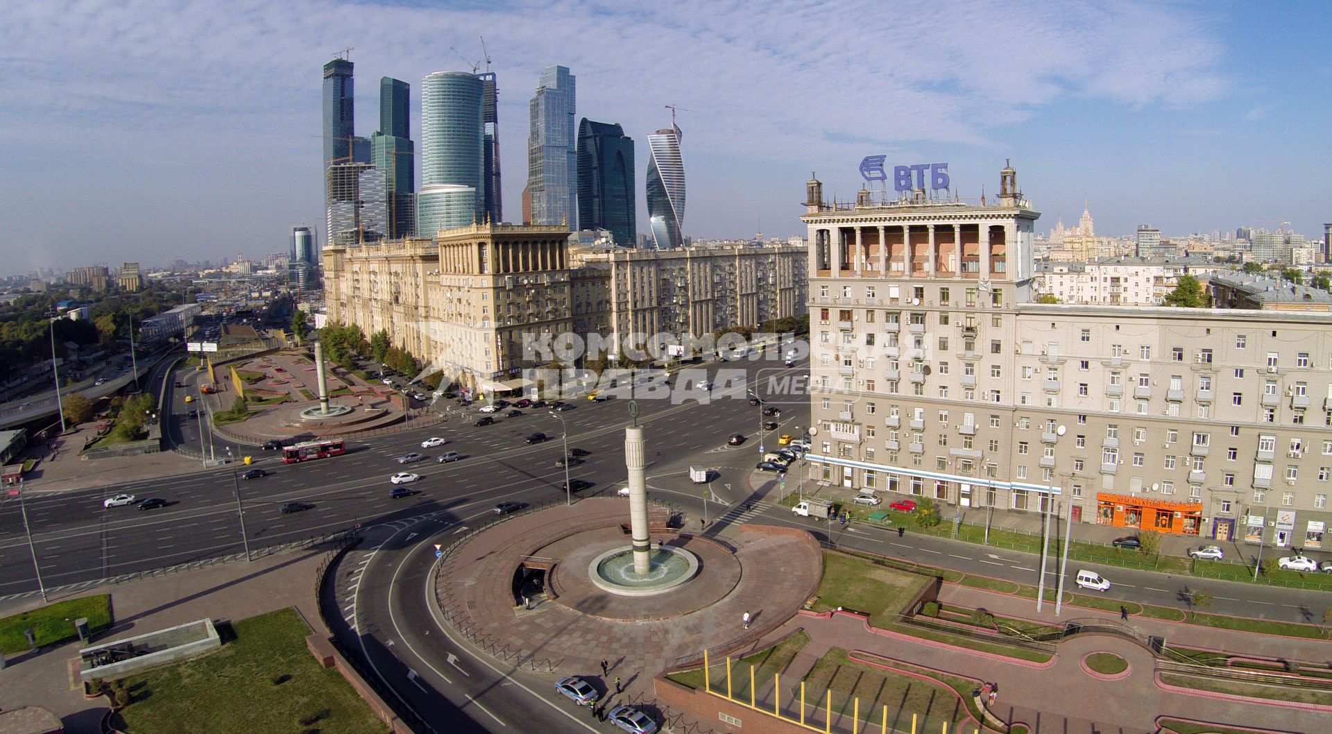 Виды Москвы. Кутузовский проспект. Москва-сити.