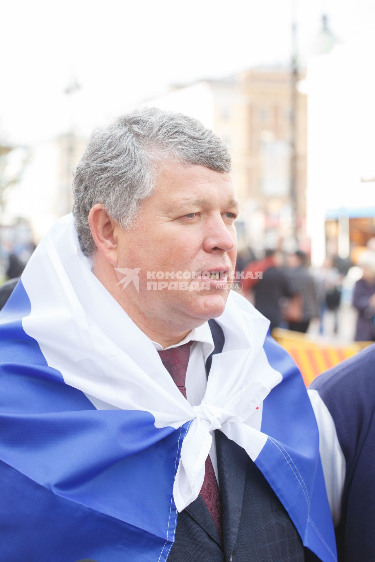 Александр Пархоменко, председатель комитета по молодежной политике и взаимодействию с общественными организациями на оглашении выбора FIFA по проведению Евро 2020.