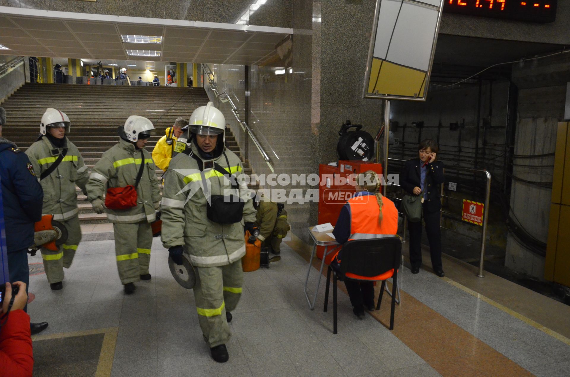 Учения МЧС в новосибирском метро