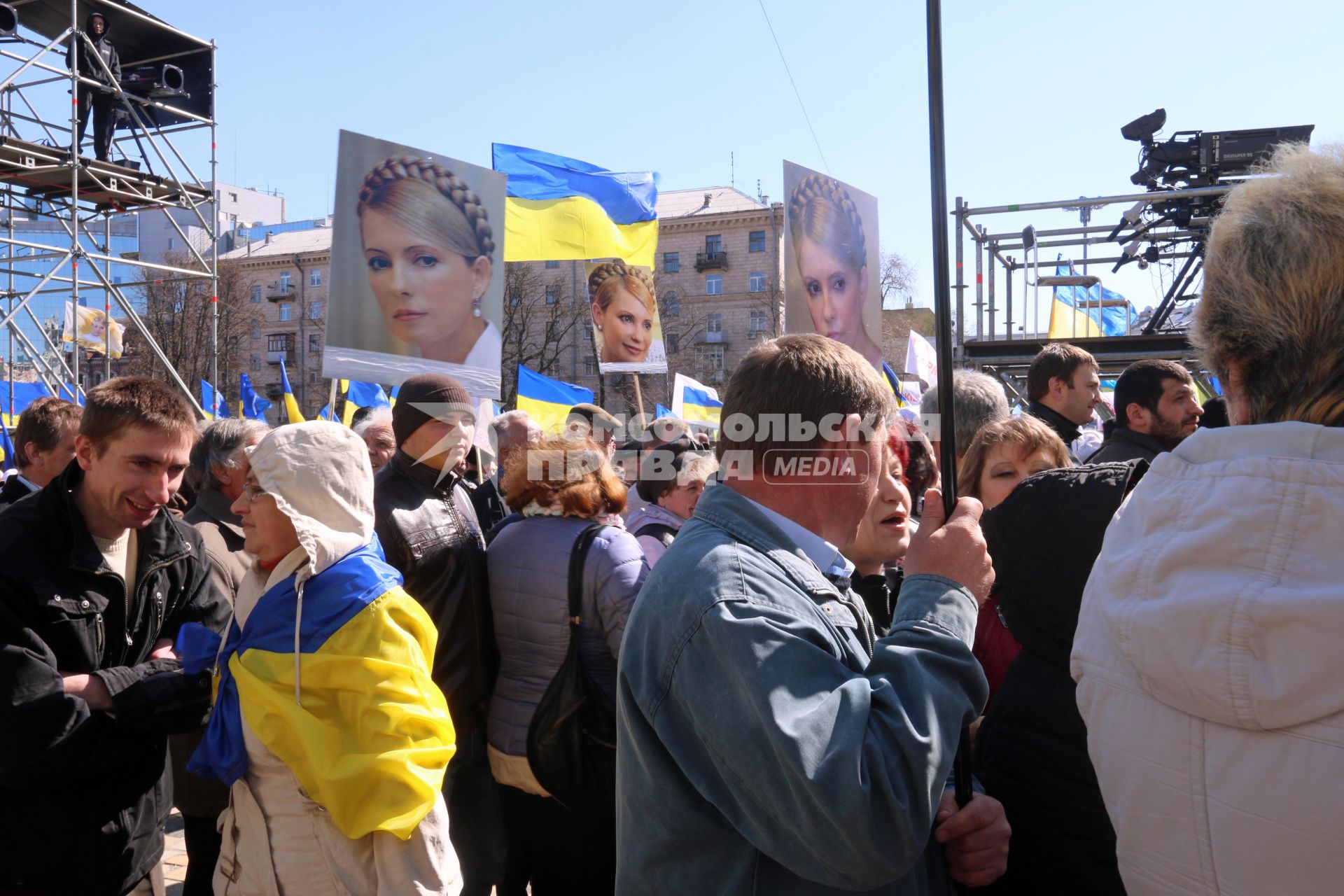 Киев. `Съезд партии `Батьковщина` по выдвижению Юлии Тимошенко в президенты.