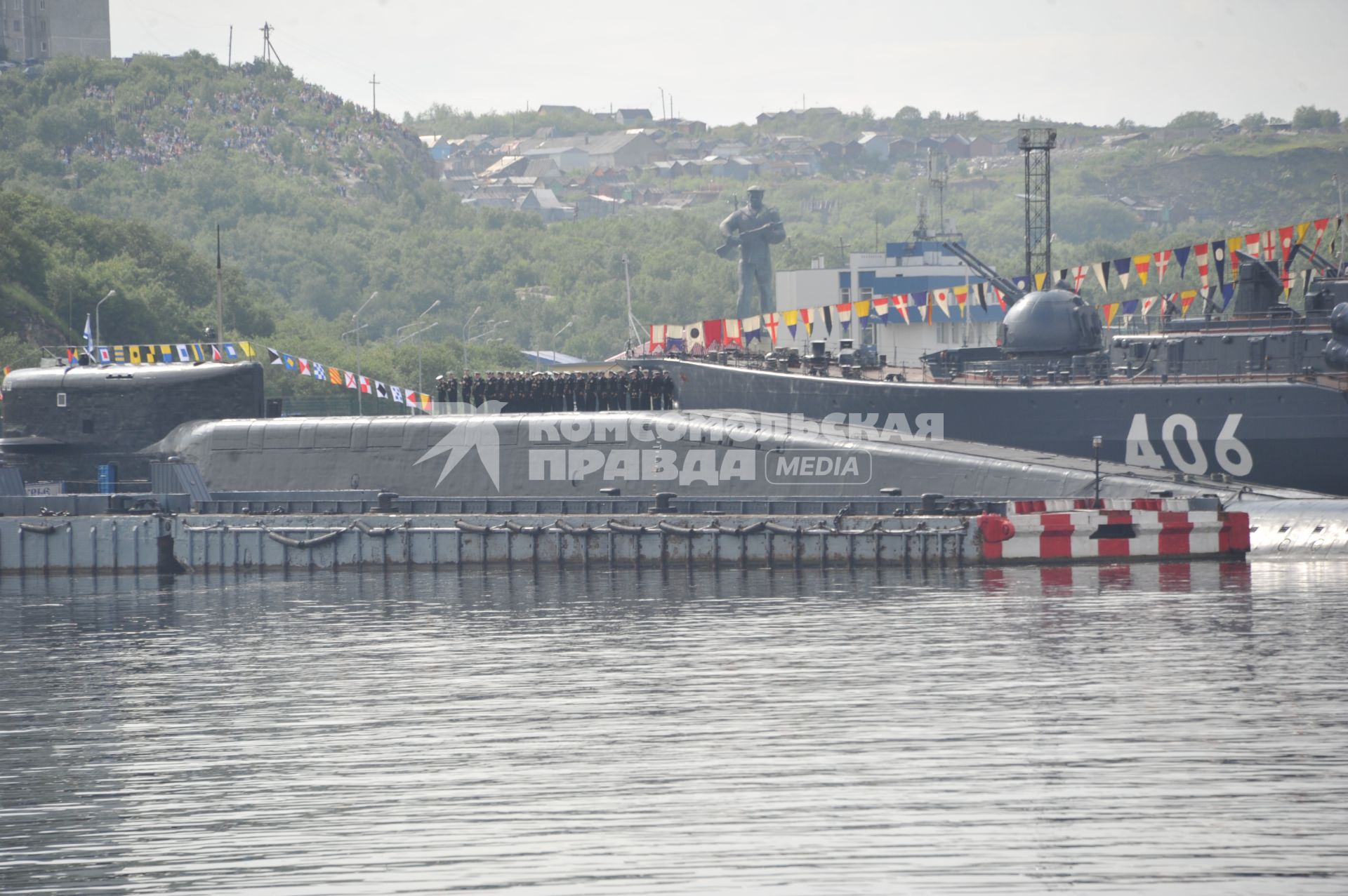 Североморск. Военно-морской парад в День ВМФ РФ.