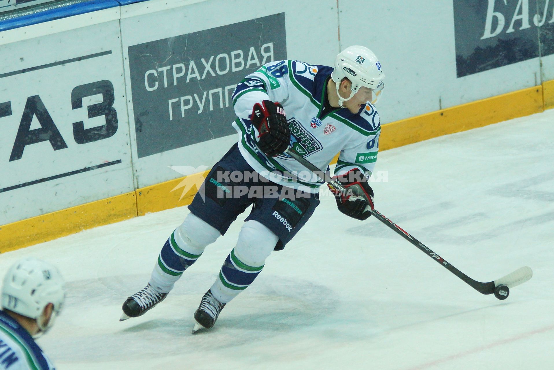 Матч КХЛ: «Автомобилист» (Екатеринбург) 2-0 «Югра» (Ханты-Мансийск). №88 Николай Лемтюгов