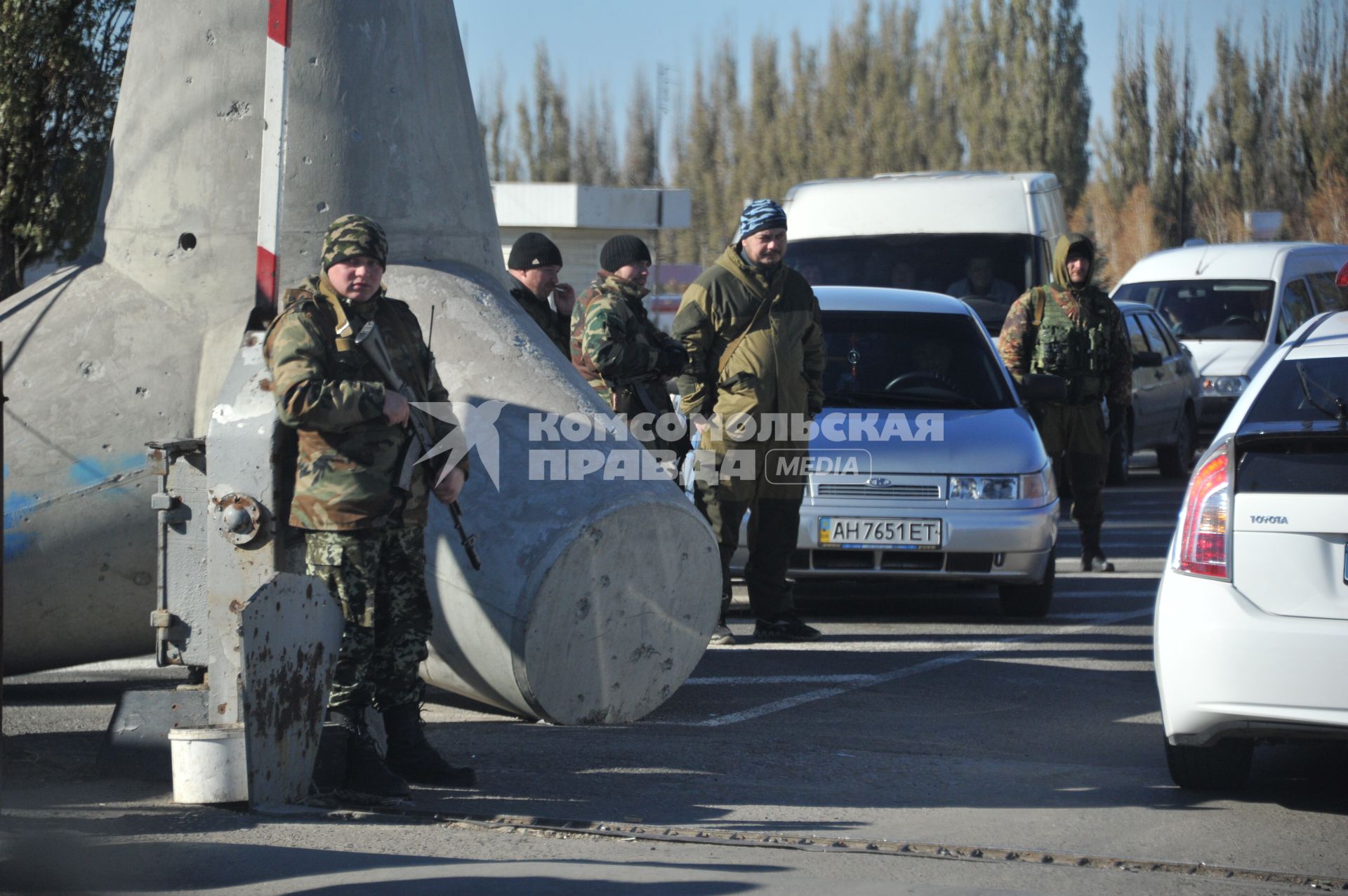 Украина. Донецкая область. Блокпост ополченцев ДНР.