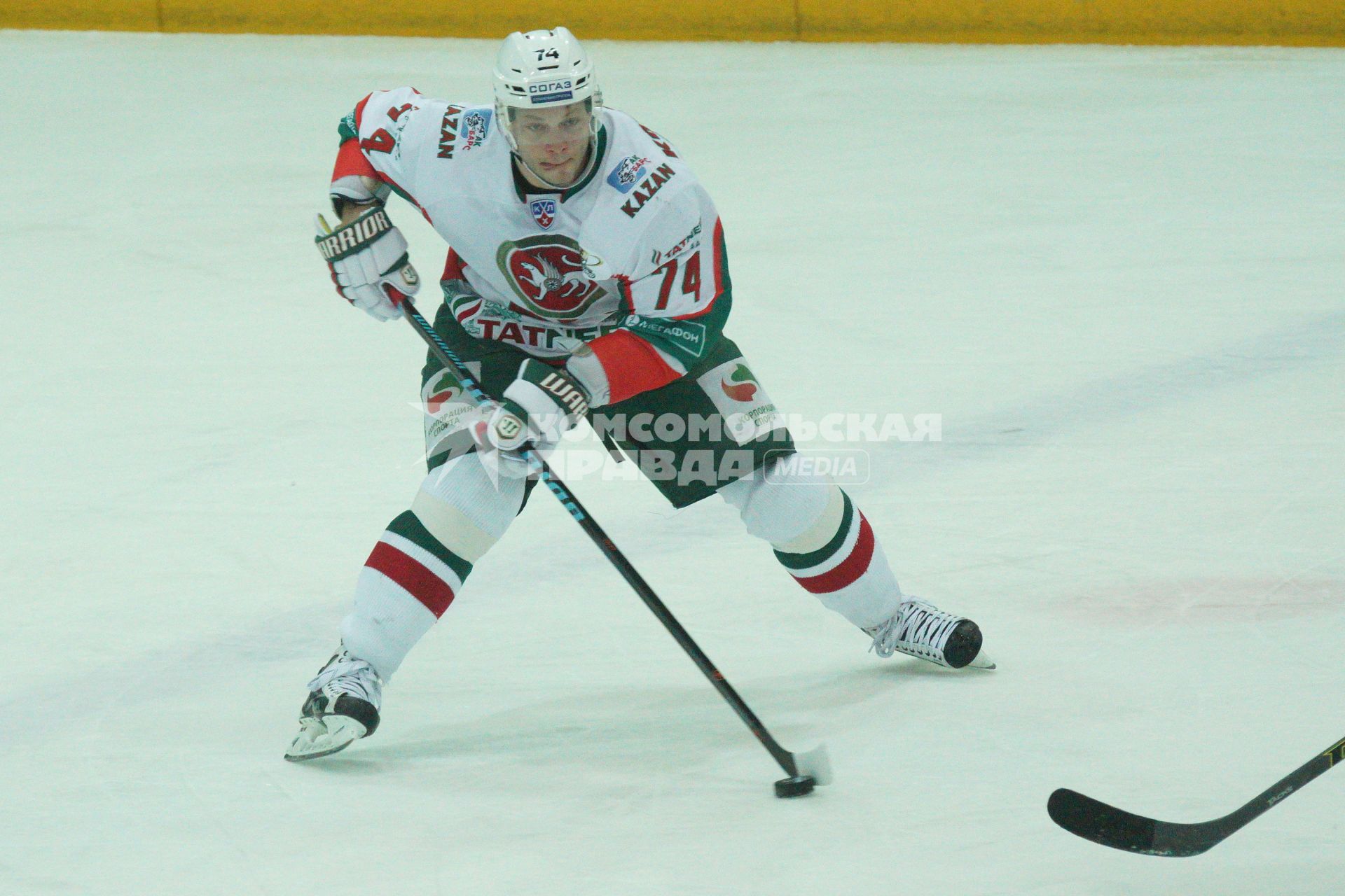 Чемпионат КХЛ: «Автомобилист»  (Екатеринбург) 2-0 Ак Барс (Казань) Плей-офф. №74 Сергей Костицын