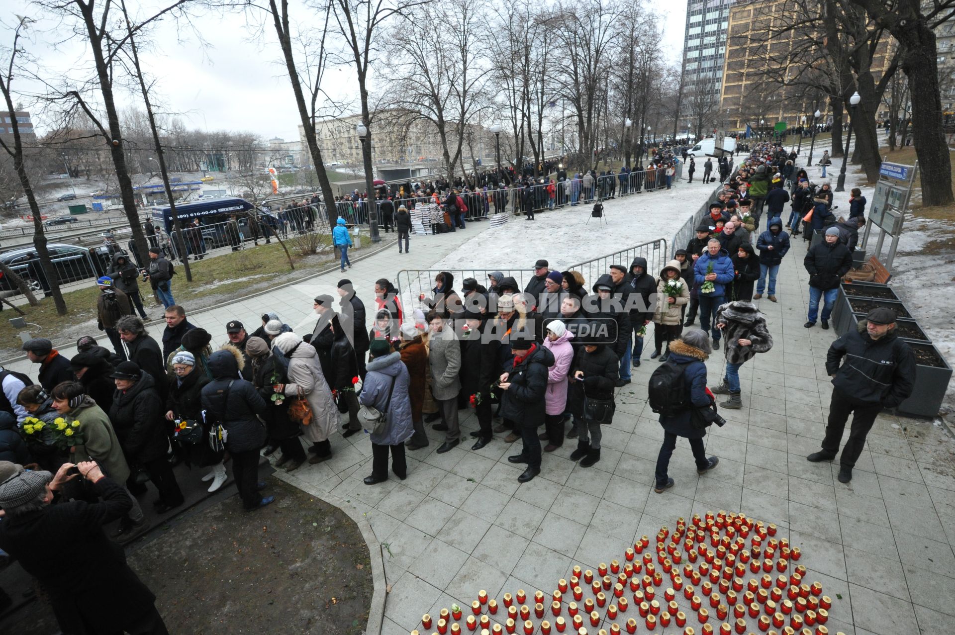 Церемония прощания с политиком Борисом Немцовым в Сахаровском центре в Москве.