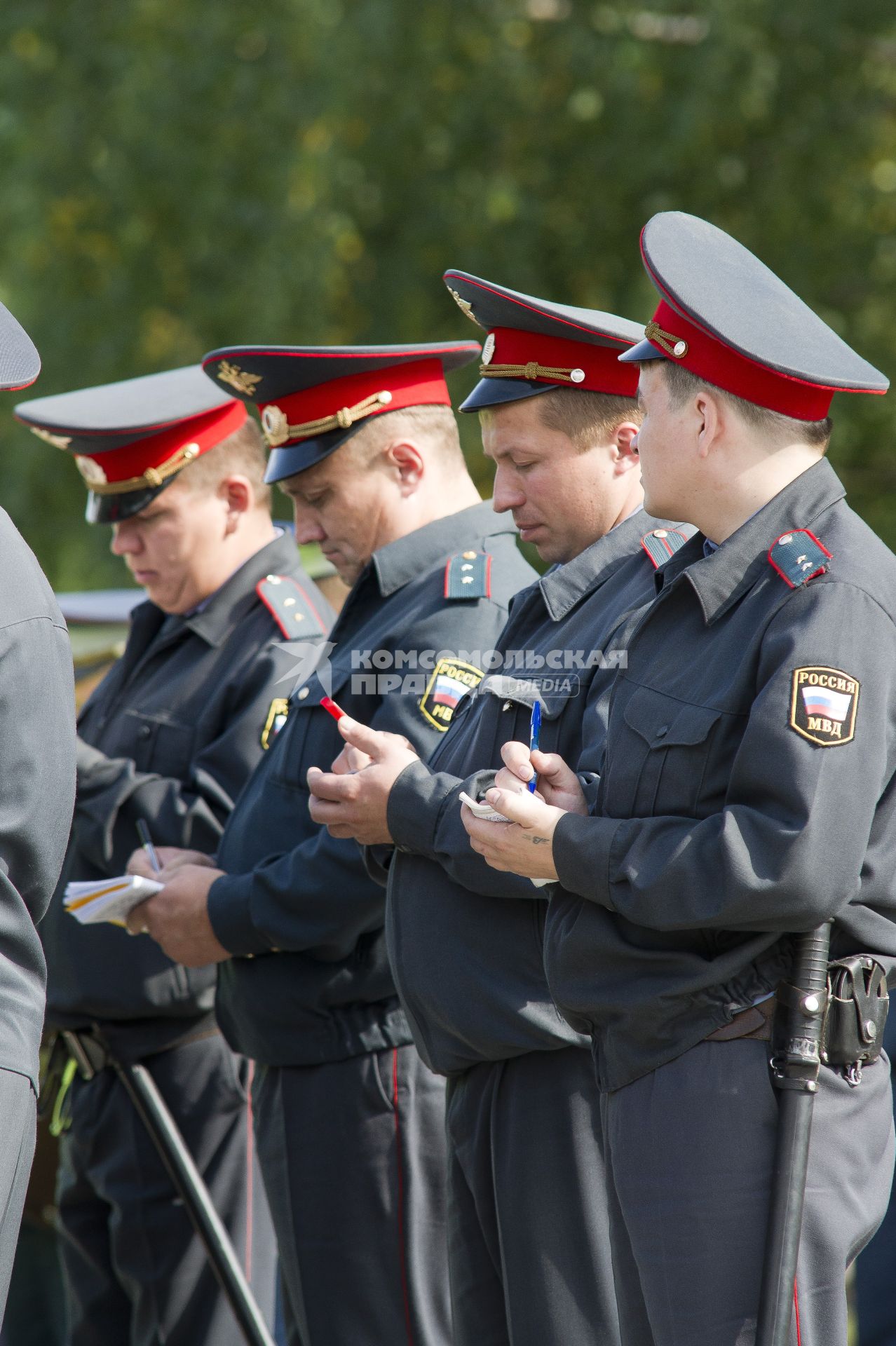 Полицейские во время утреннего развода. Екатеринбург