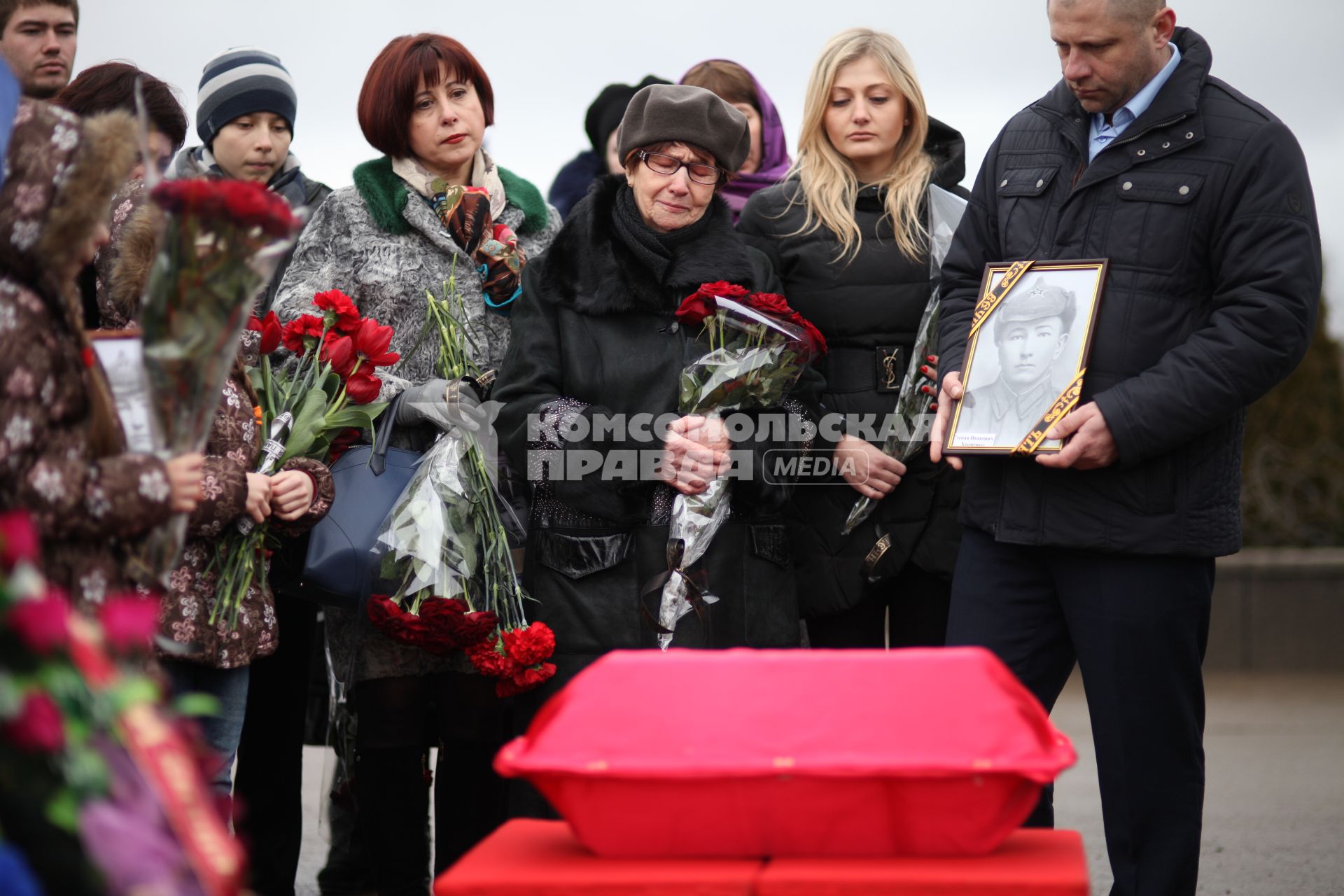 Ставрополь. Траурные мероприятия на Крепостной горе, по случаю перезахоронения останков красноармейцев, воевавших в Великую Отечественную войну и обнаруженных украинскими поисковиками под Киевом. Похороны останков фронтовиков.