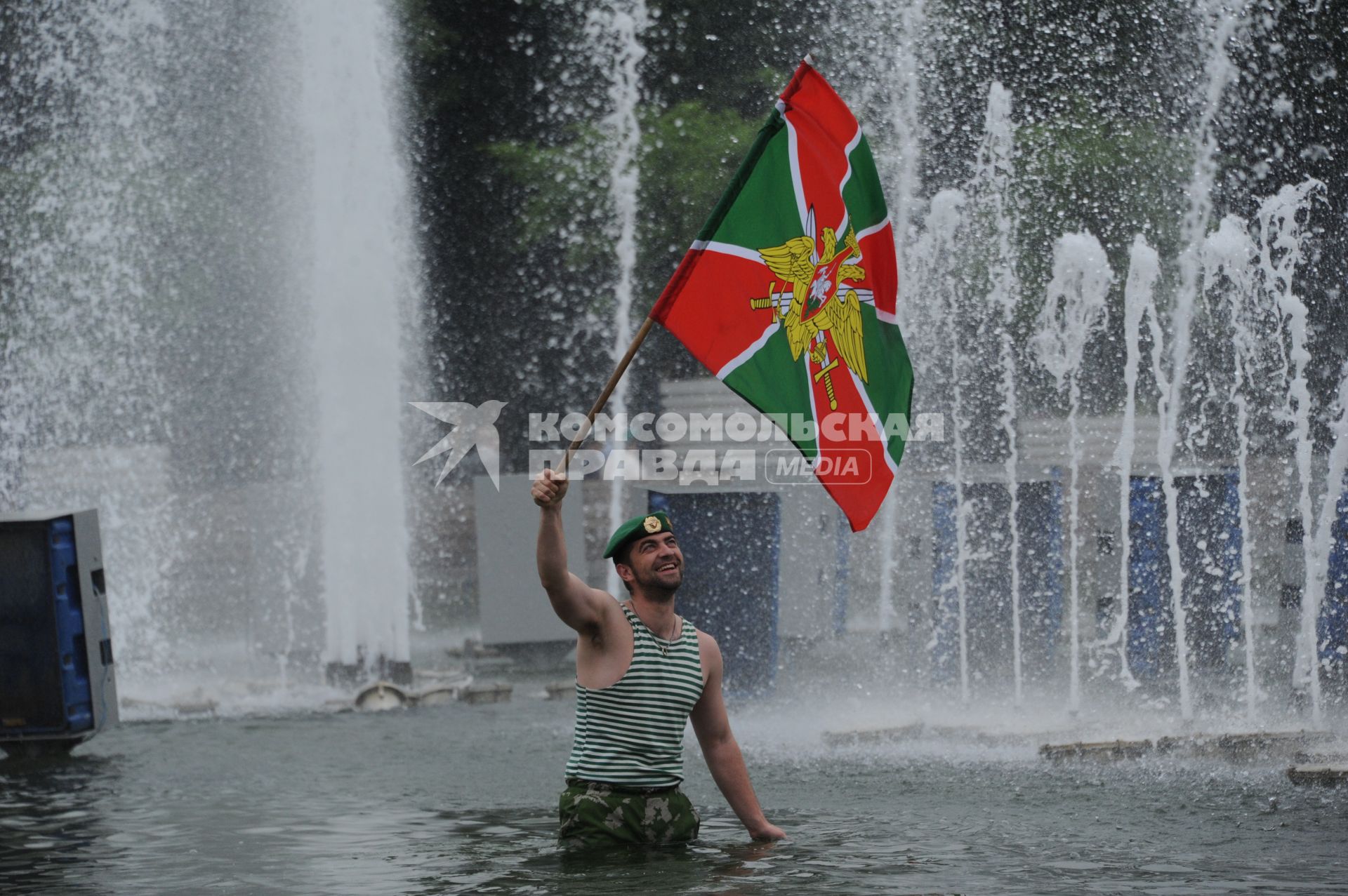 Москва. Празднование Дня пограничника в Парке Горького.