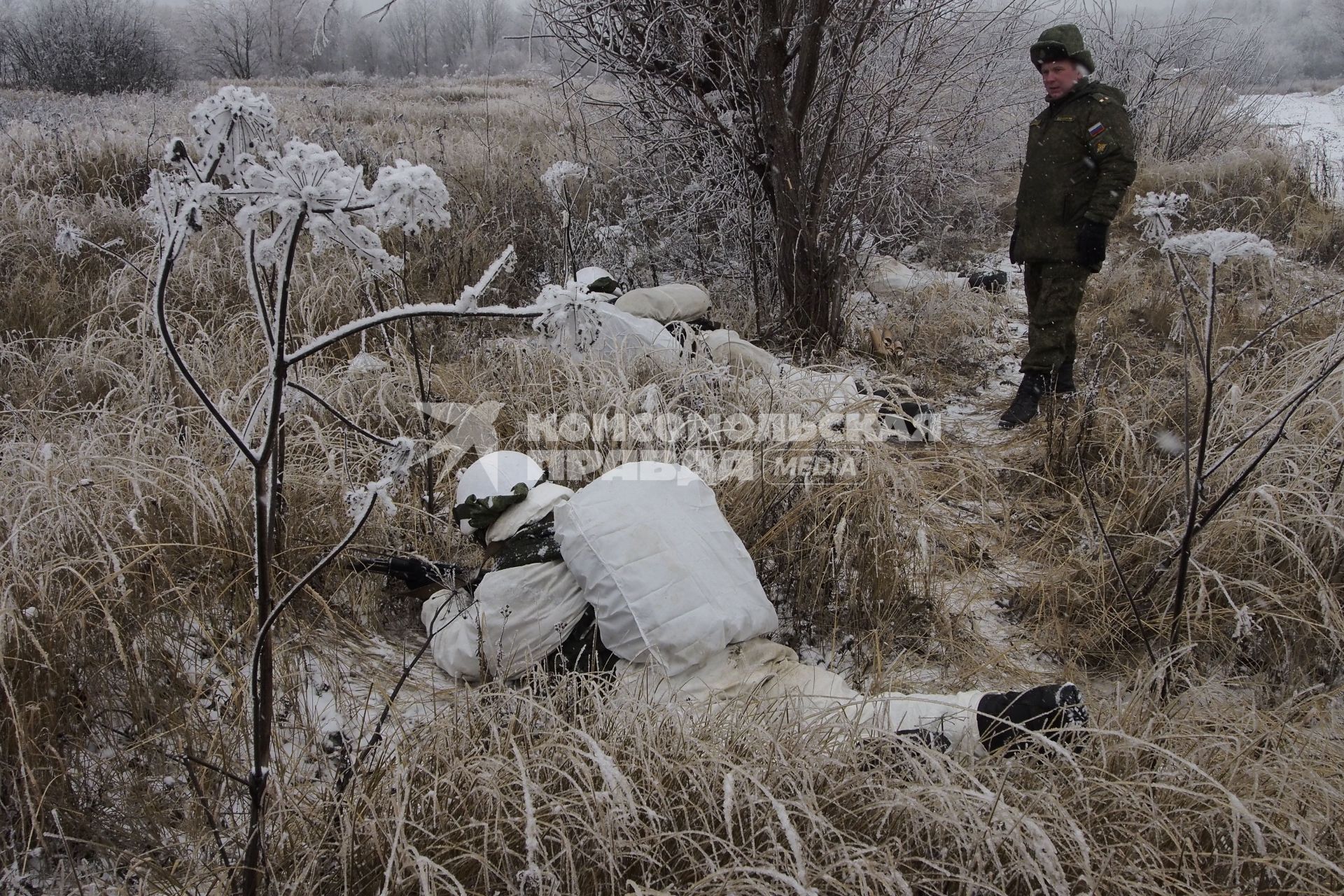 Тула. Военный полигон `Слободка`. Тактические учения десантников.