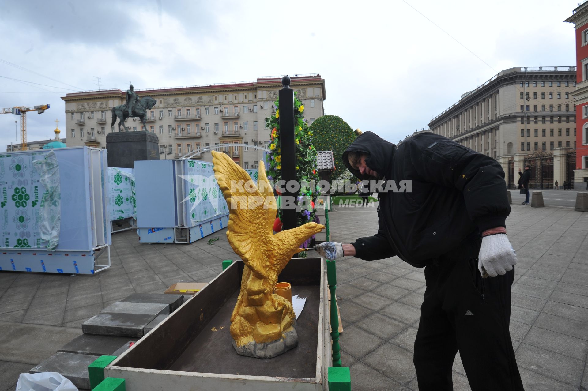 Тверская площадь в Москве.