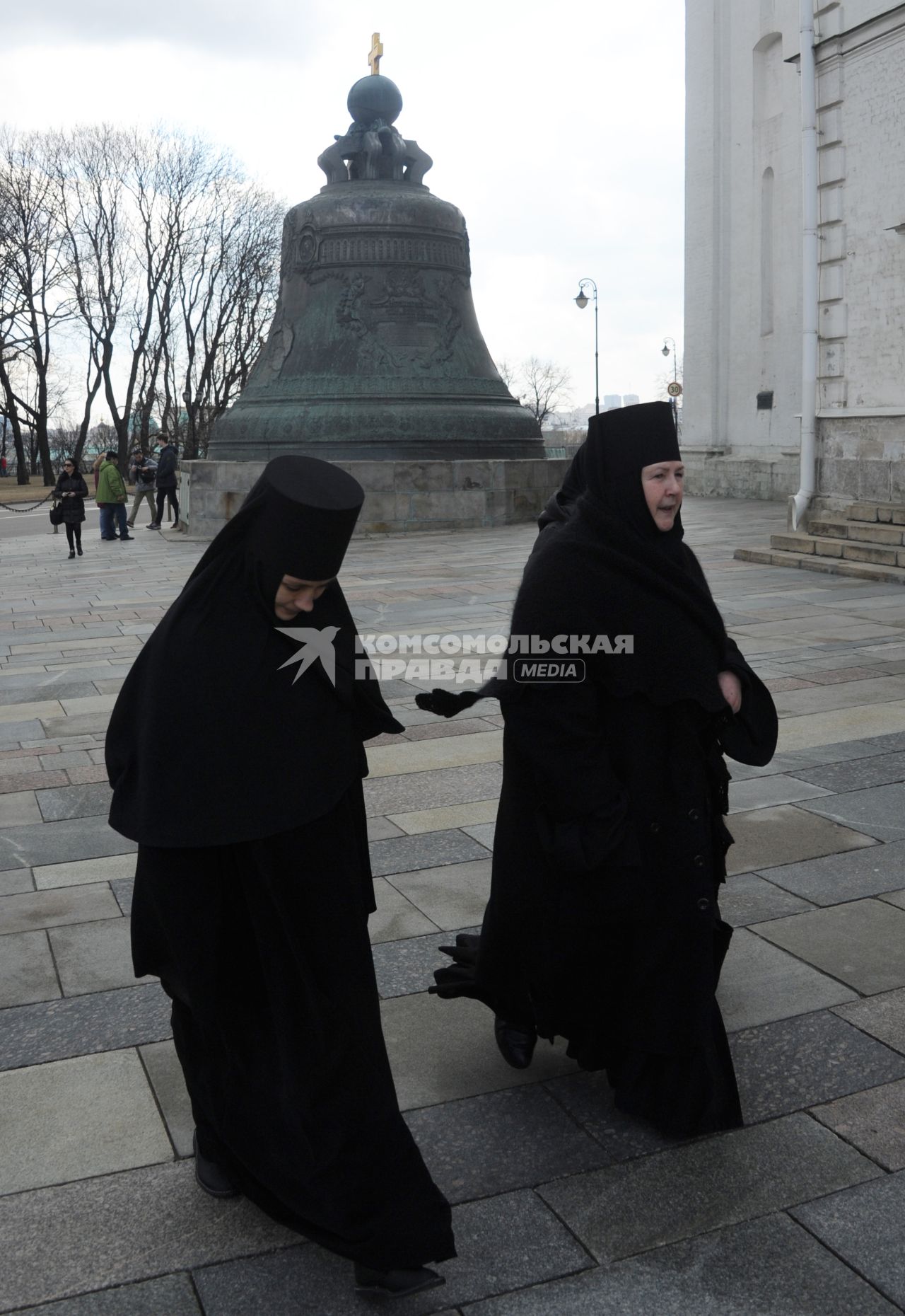 Праздничное богослужение в Благовещенском соборе Кремля в Москве.