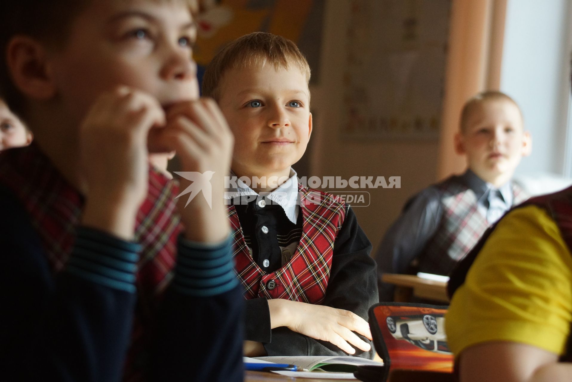 Класс начальной школы в котором учатся только мальчики, после перехода на гендерное обучение. Средняя общеобразовательная школа №34. Каменск-Уральский