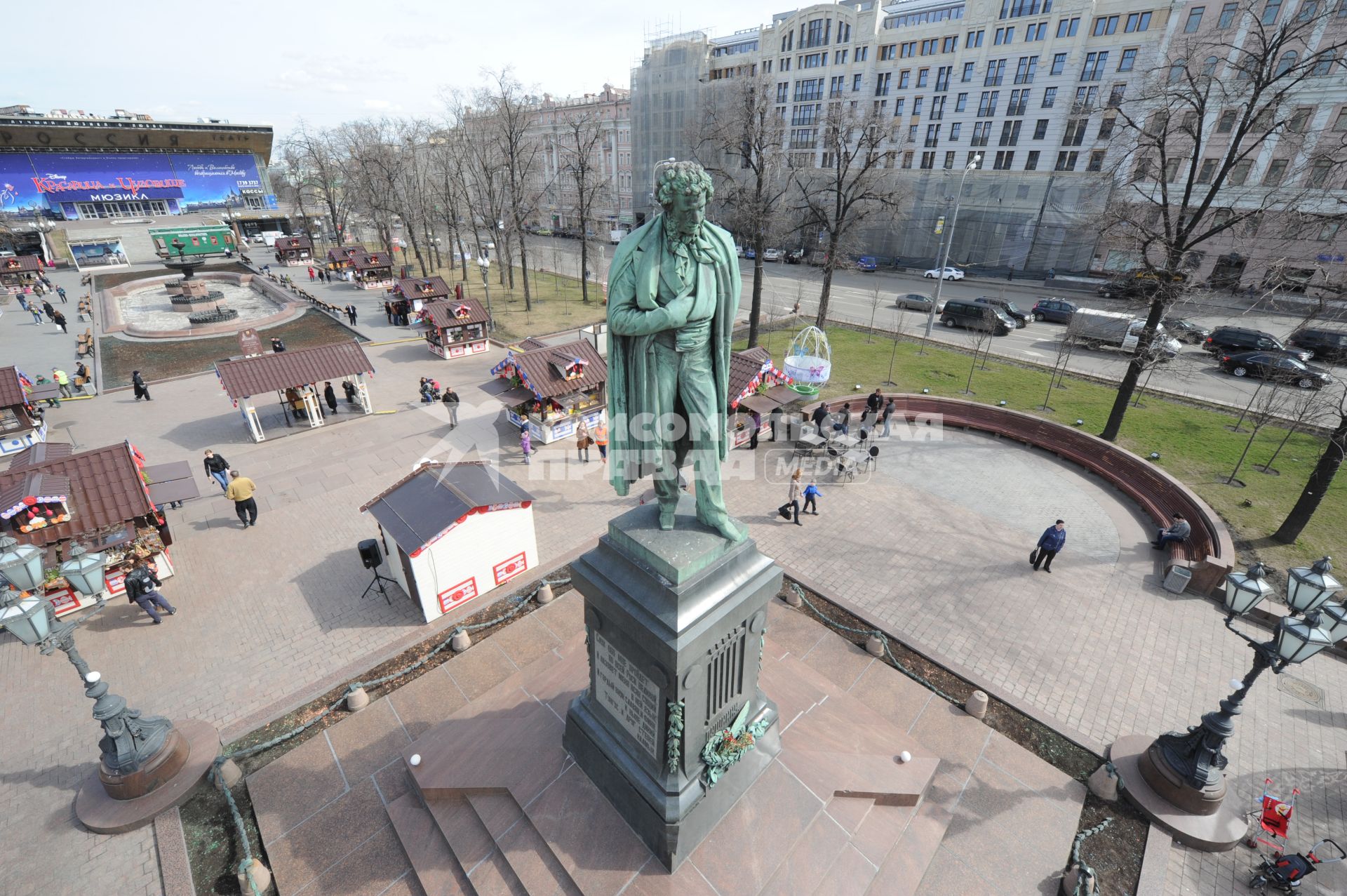 Памятник  А.С. Пушкину на Пушкинской площади в Москве.