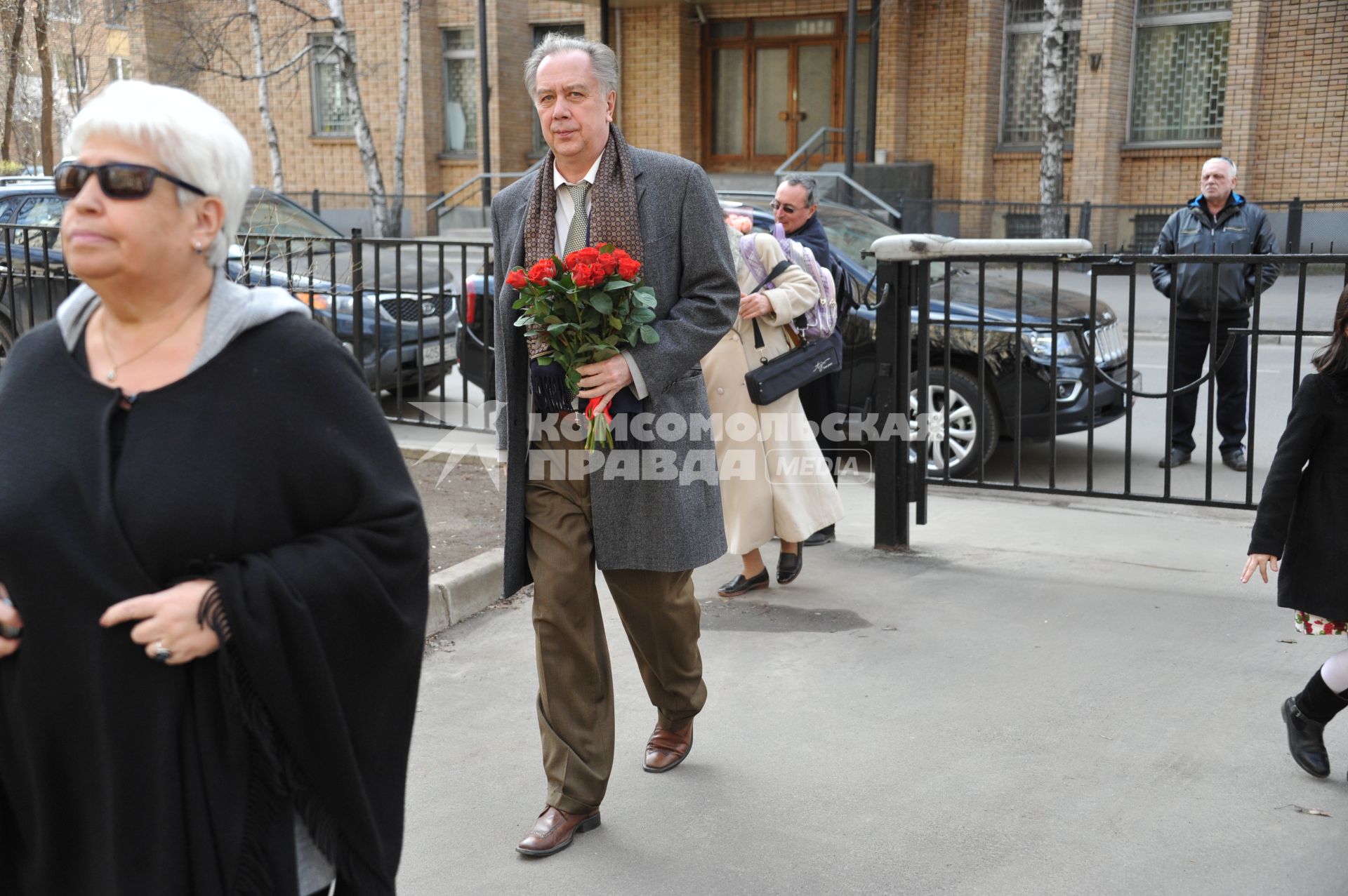 Ректор Московской консерватории Александр Соколов на церемонии открытия мемориальной доски композитору, народному артисту СССР Тихону Хренникову в Плотниковом переулке в Москве.