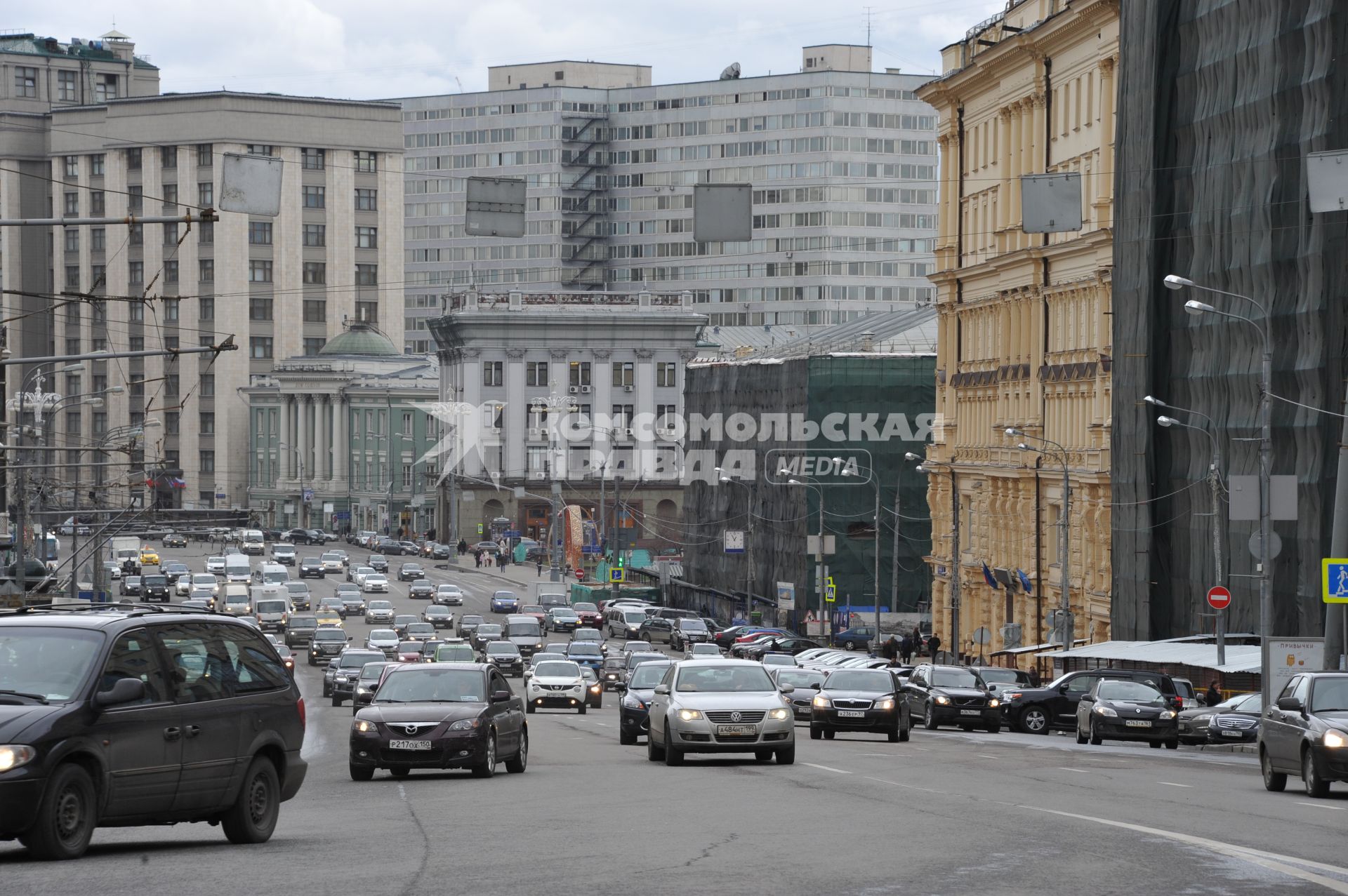 Виды Москвы. Театральный проезд.