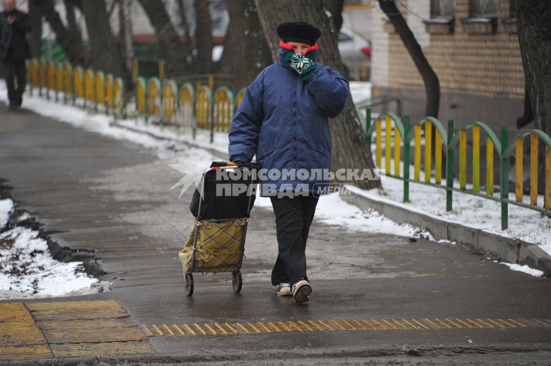 Москва. Ветреная погода.