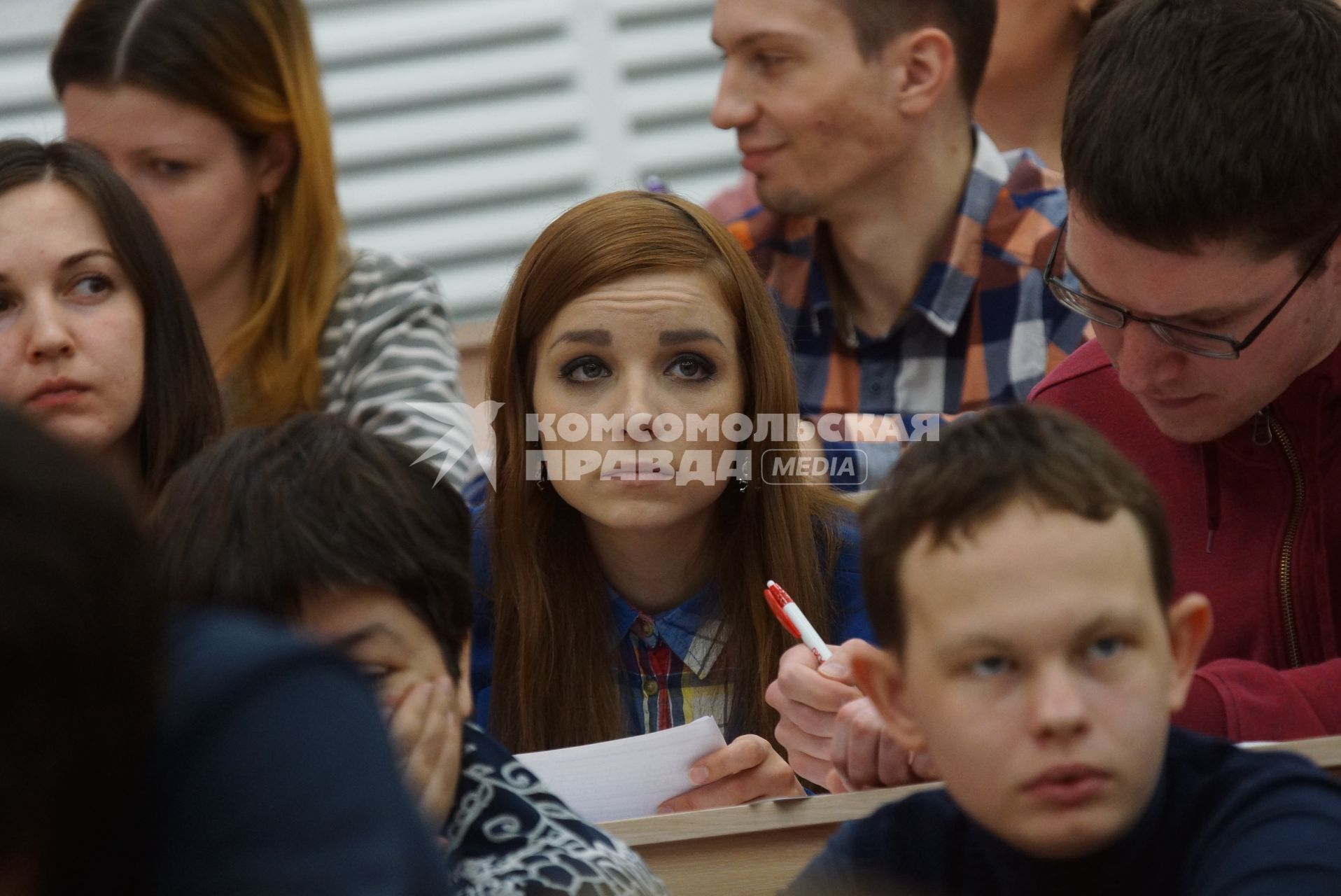 Участники во время ежегодной международной образовательной акции \"Тотальный диктант\" в Уральском федеральном университете имени Б.Н.Ельцина