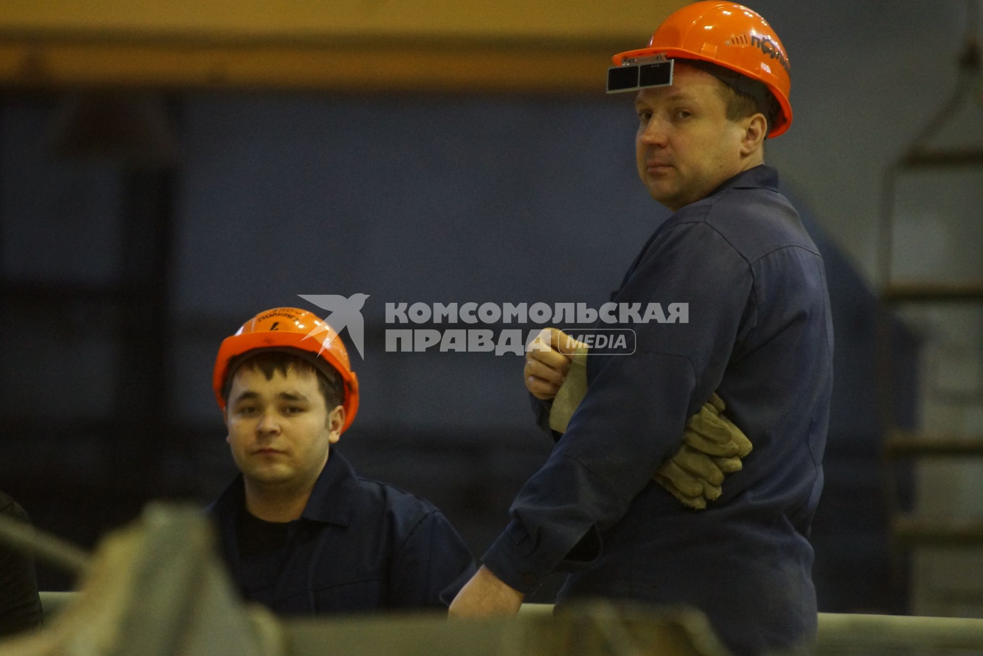 Рабочие. Открытие литейного производства на ООО \"Полимет\" в г. Полевской