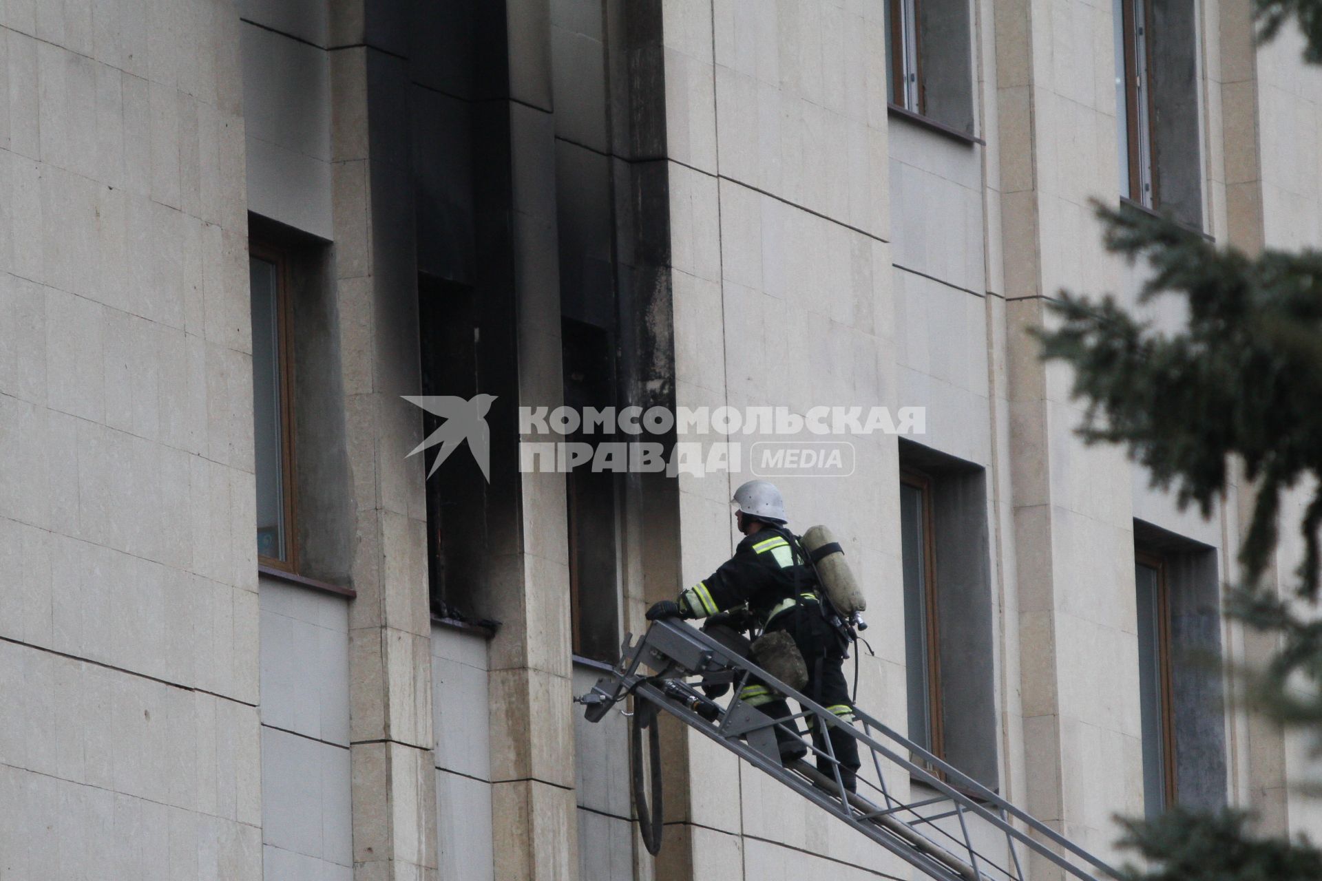 Ставрополь. Пожар в здании краевой Думы.