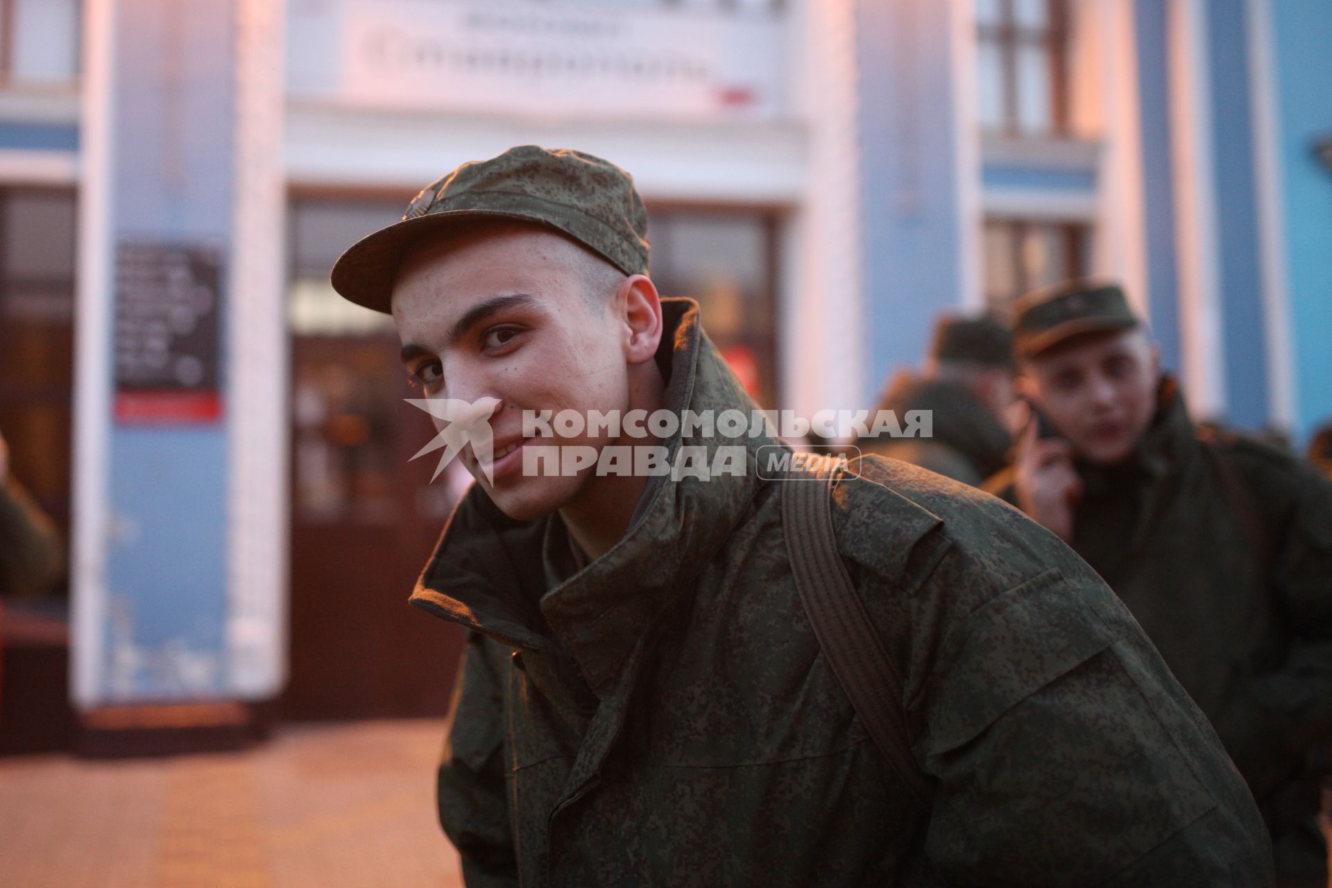 Ставрополь. Отправка призывников к месту службы поездом Ставрополь - Москва.