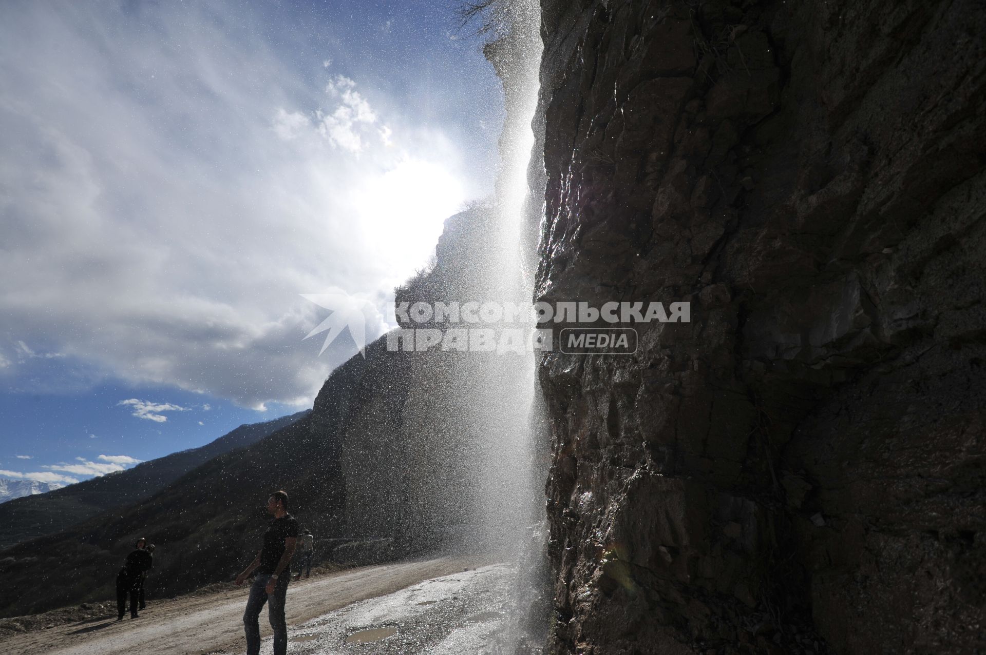 Чечня. Водопад в Аргунском ущелье.
