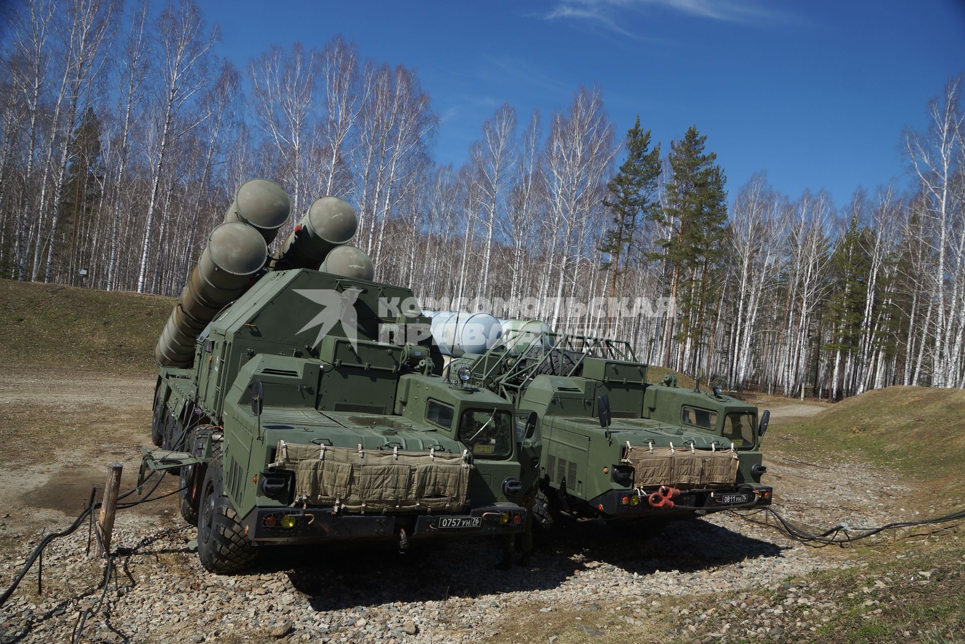 Приведение в боевую готовность ракетного комплекса С-300, во время несения дежурства в воинской части ПВО ВВС России г.Березовский