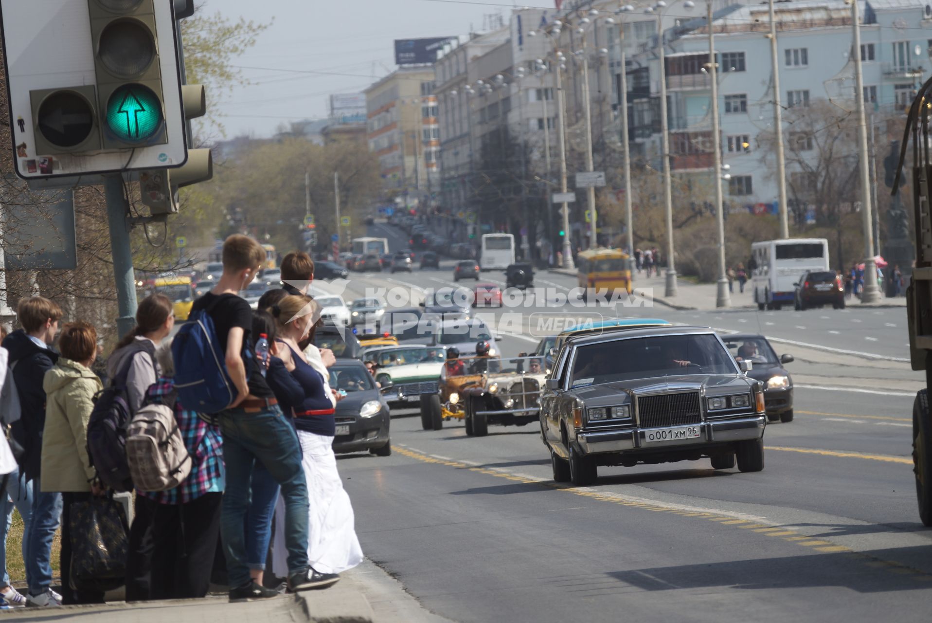 Автопробег ретро-автомобилей. Екатеринбург