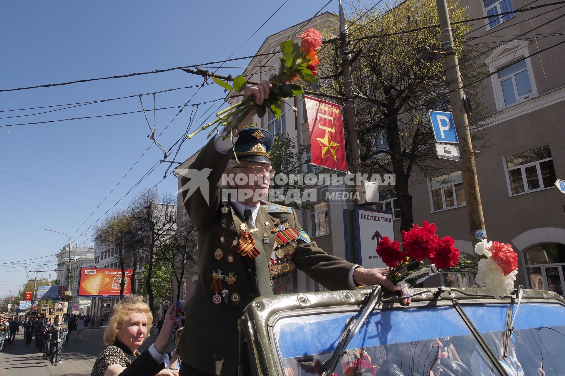 Тула.  Проезд ветеранов Великой Отечественной войны